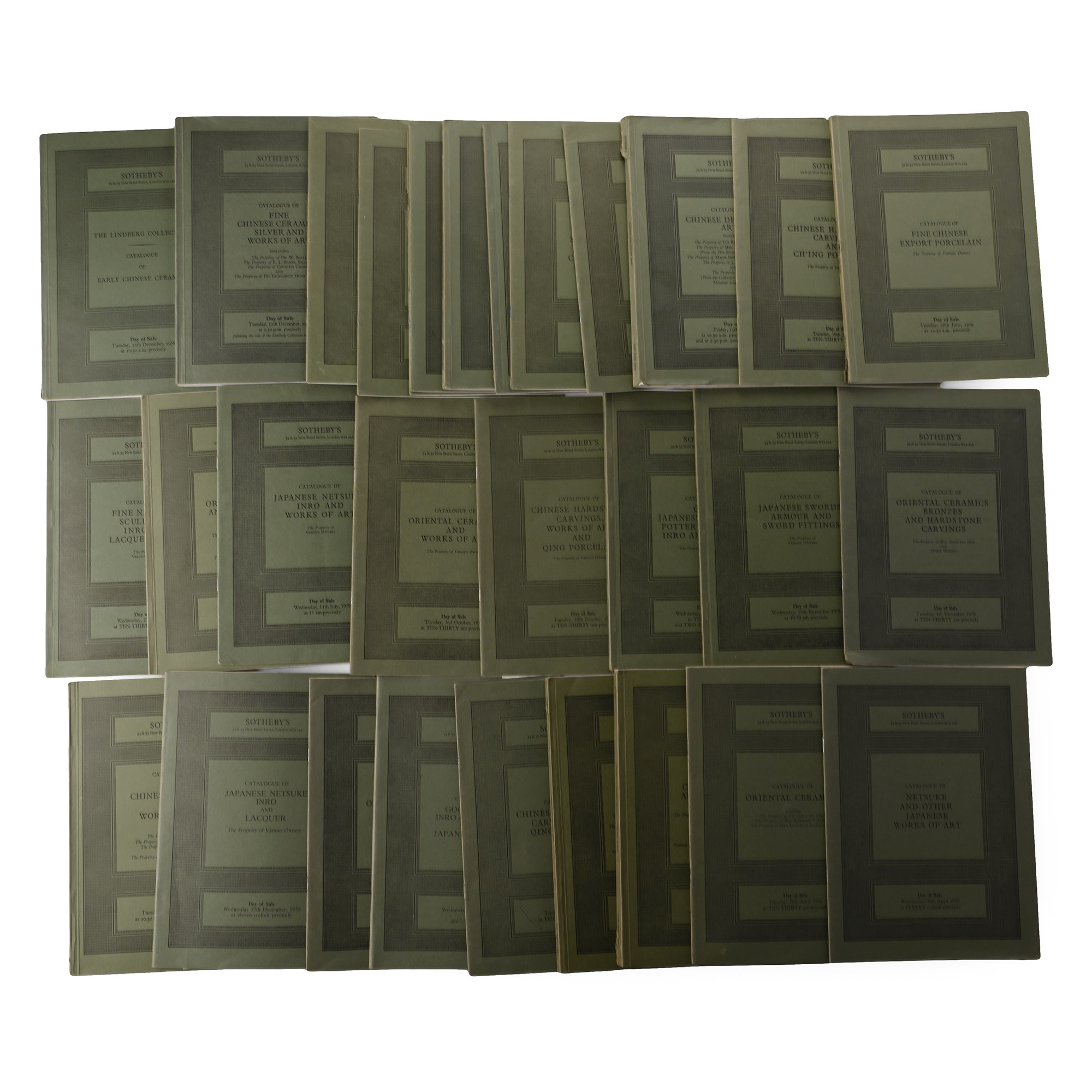 Sotheby's Chinese and Other Asian Art Auction Catalogue Group - 30 Titles