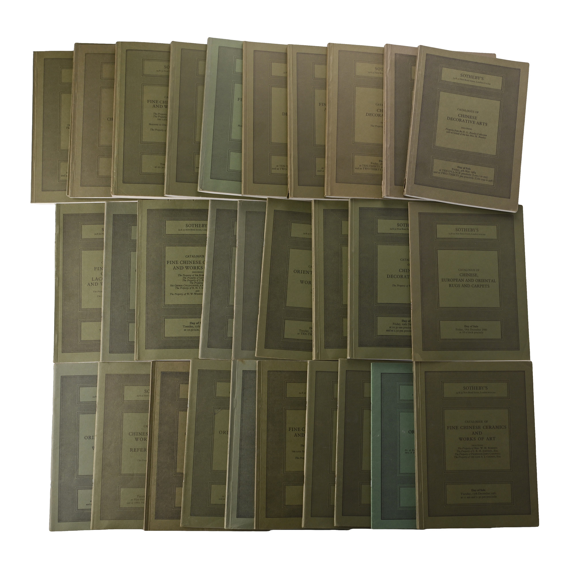 Sotheby's Chinese and Asian Art Auction Catalogue Group - 30 Titles