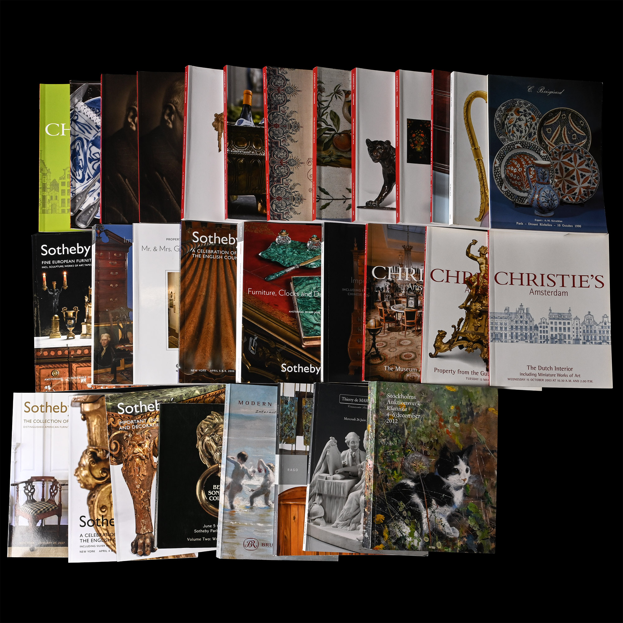 Christie's, Sotheby's and Other English, European and American Antique Art Auction Catalogues - 30 Titles