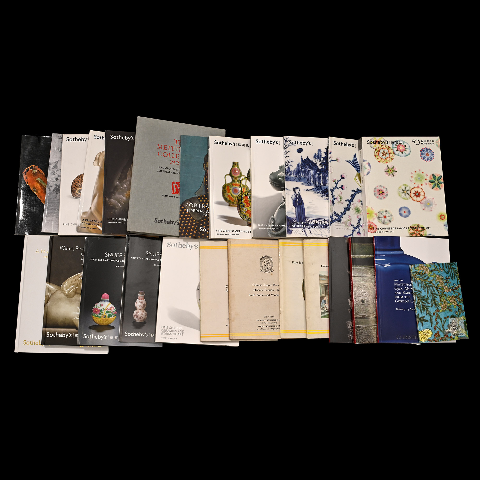 Christie's and Sotheby's Chinese and Asian Art Auction Catalogue Group - 26 Titles