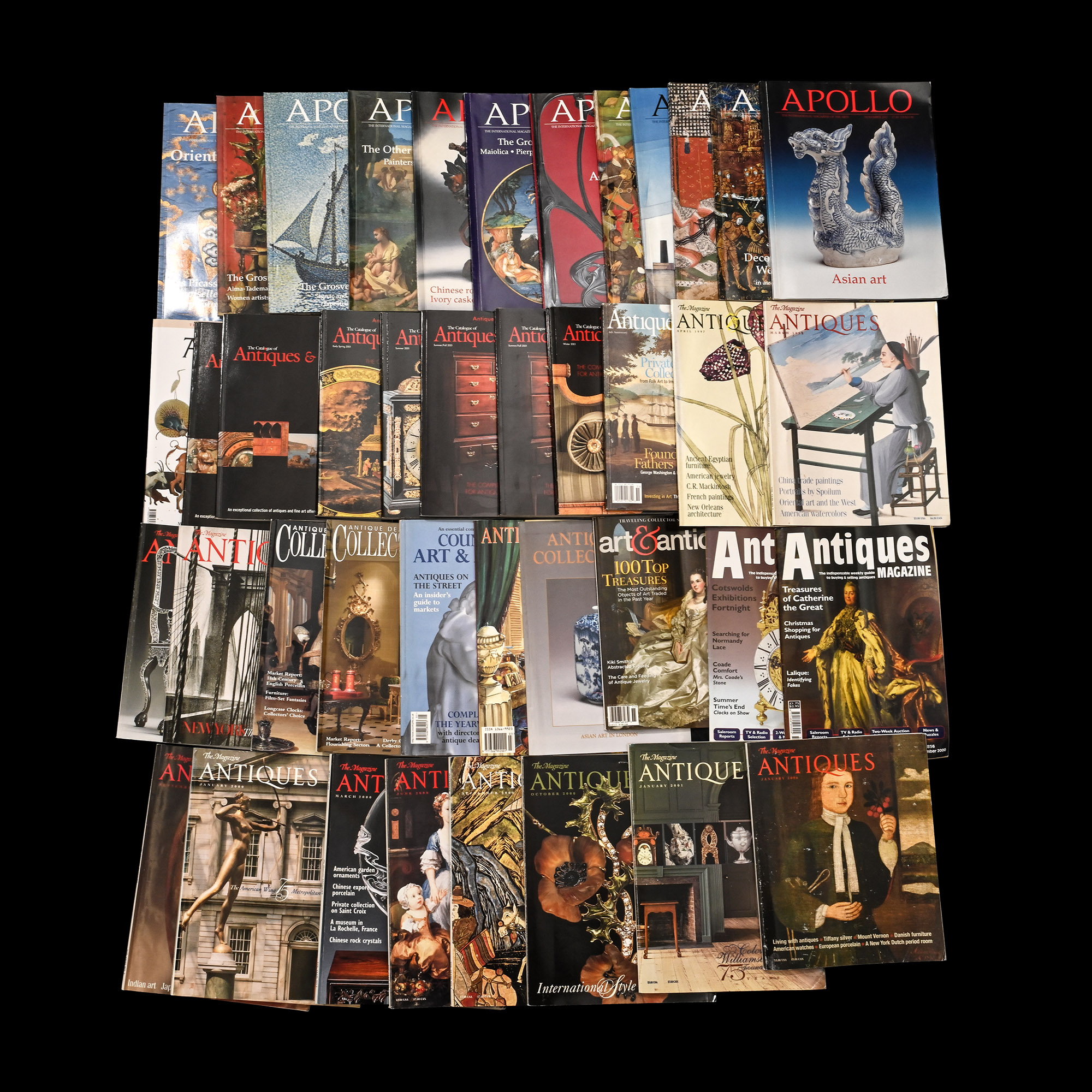 Apollo, Antiques & Fine Art, Antiques Magazine, and Other Antiques Magazine Group - 41 Titles