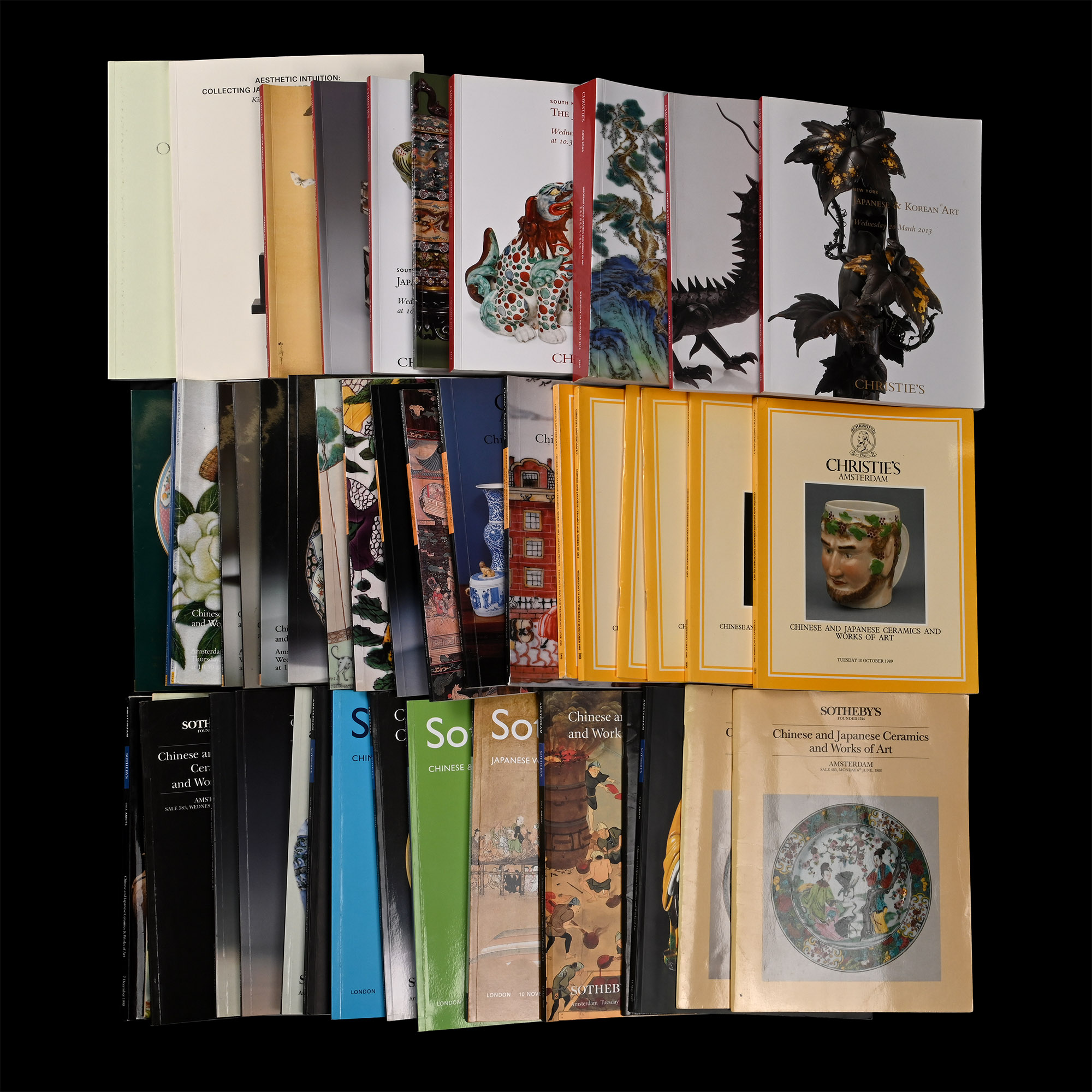 Sotheby's and Christie's Japanese and Chinese Art Auction Catalogue Group - 45 Titles