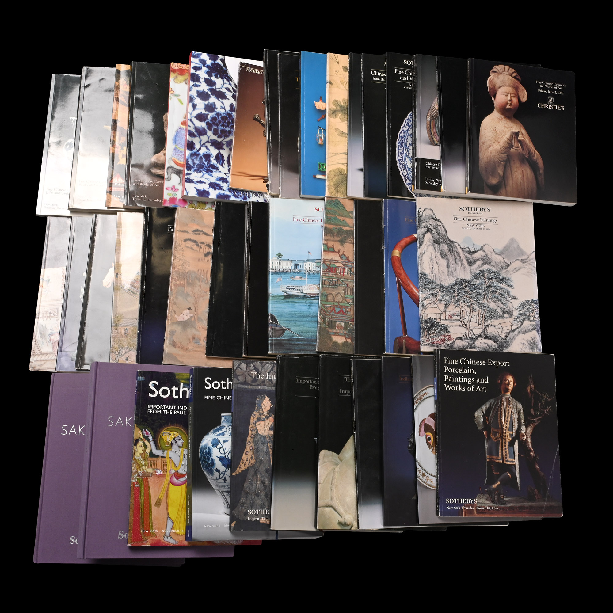 Sotheby's and Christie's Chinese and Asian Art Auction Catalogue Group - 42 Titles