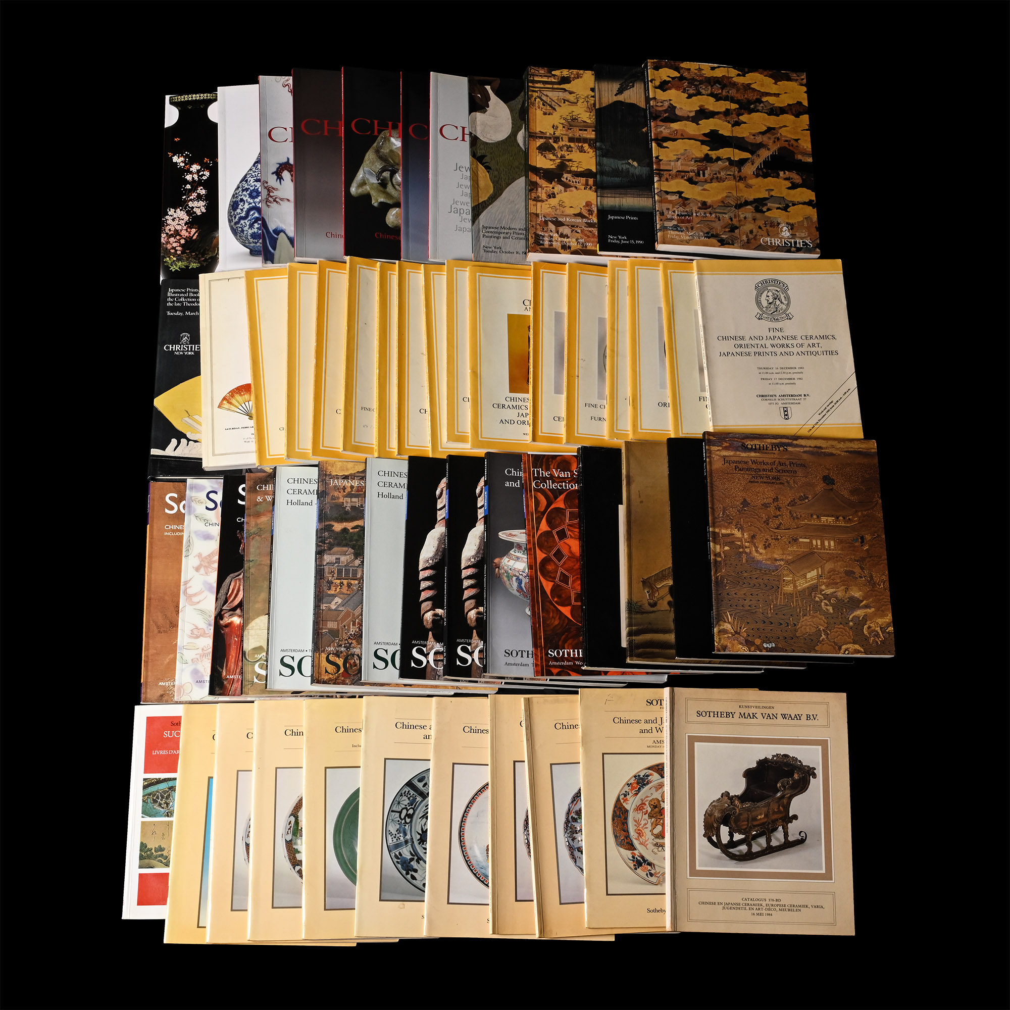 Christie's, Sotheby's and Other Japanese and Chinese Art Auction Catalogue Group - 54 Titles