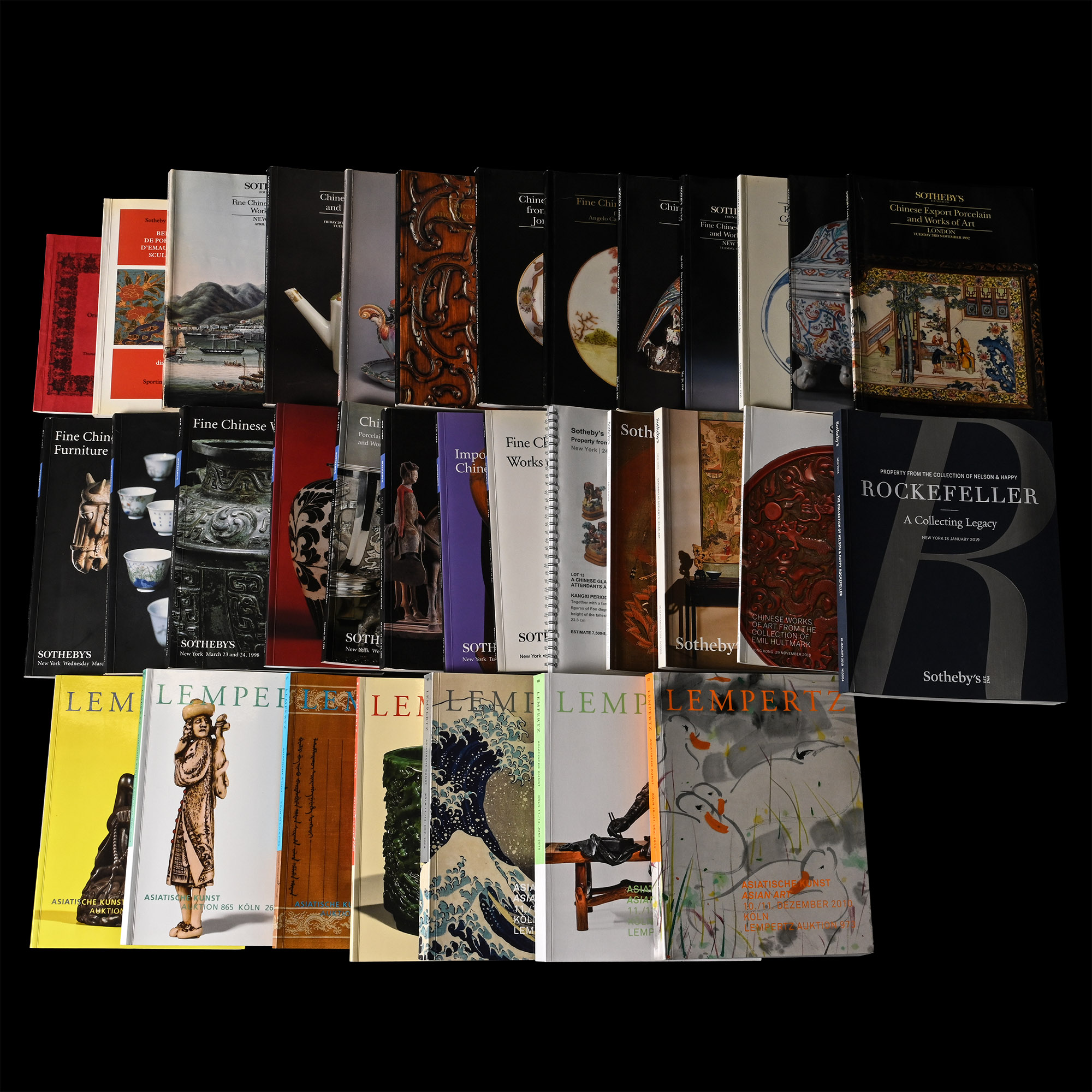 Sotheby's, Lempertz and Other Chinese and Asian Art Auction Catalogue Group - 33 Titles