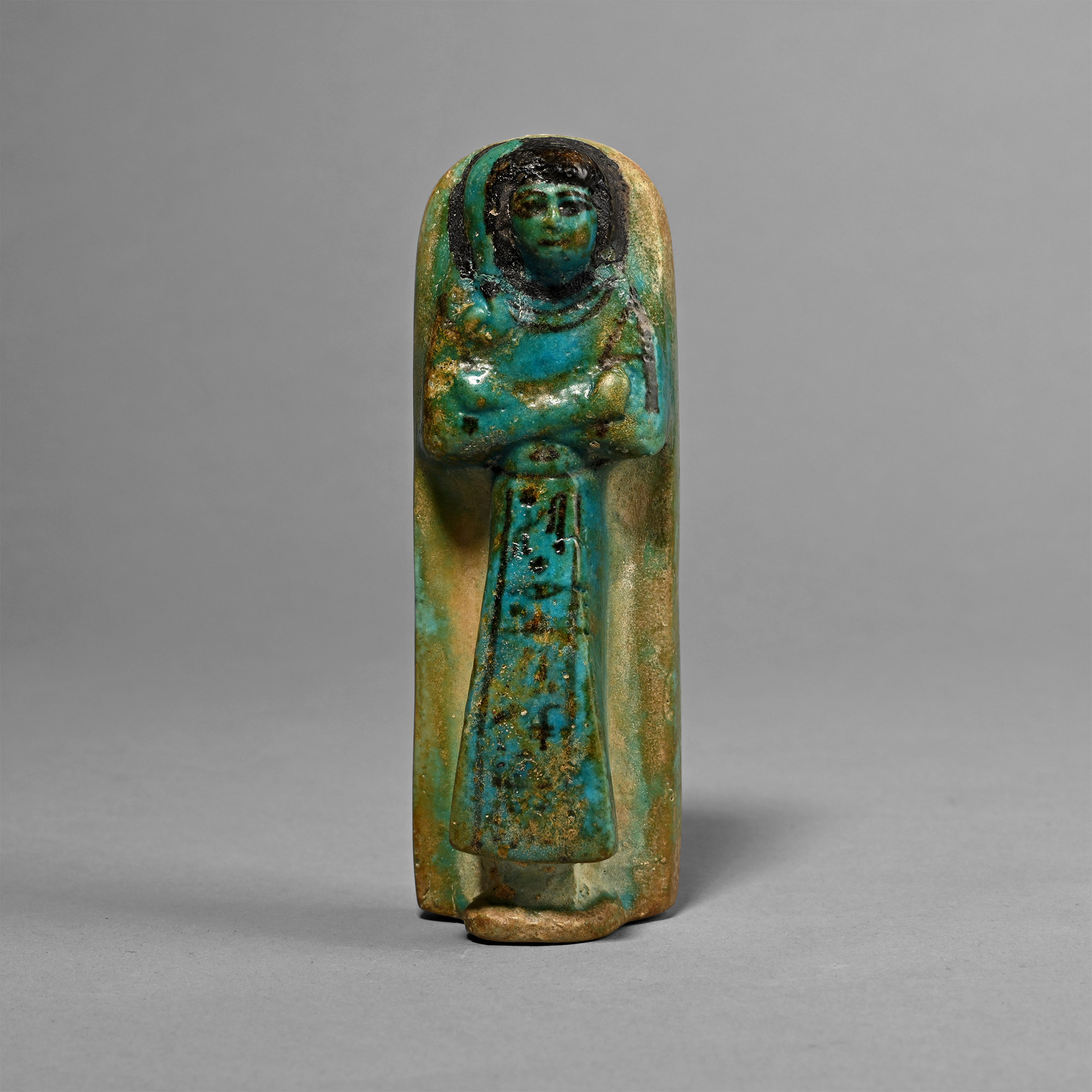 Egyptian Turquoise Faience Shabti of Prince Khaemwaset