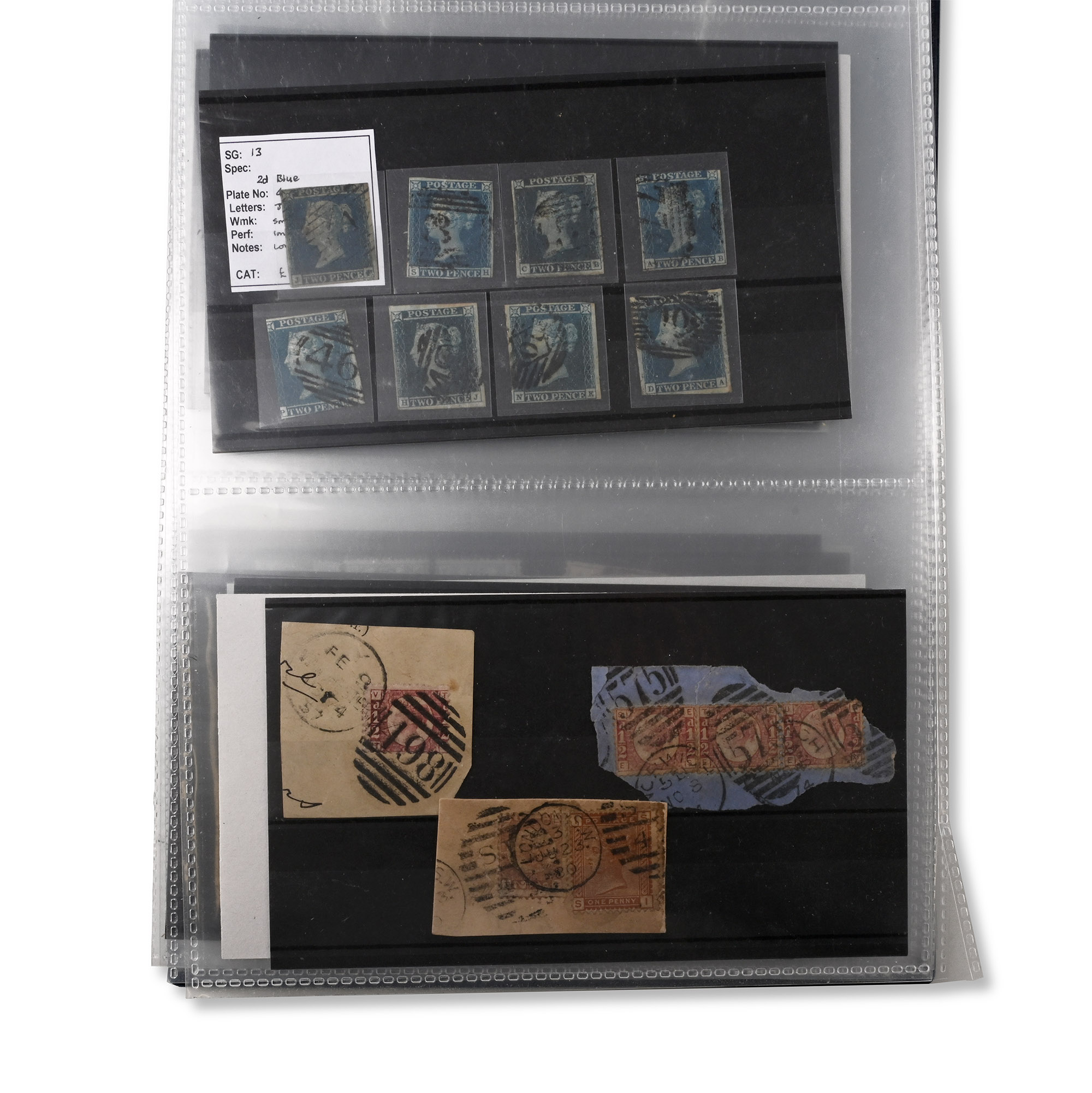 Queen Victoria Loose-Leaf Stamp Stock Book.