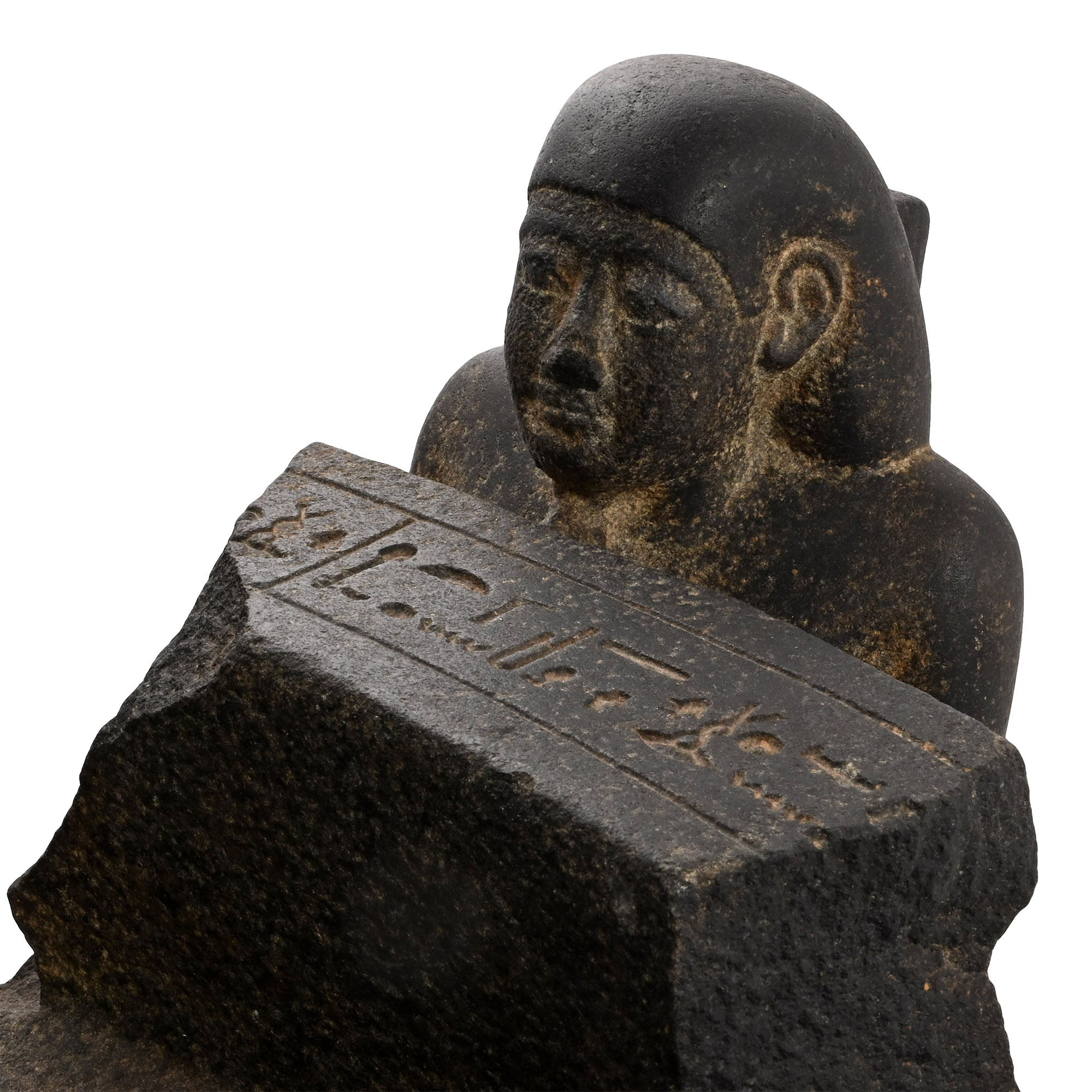 Egyptian Basalt Bassinophore Fragments for the Customs Official Wahibre, son of Paeftchawy