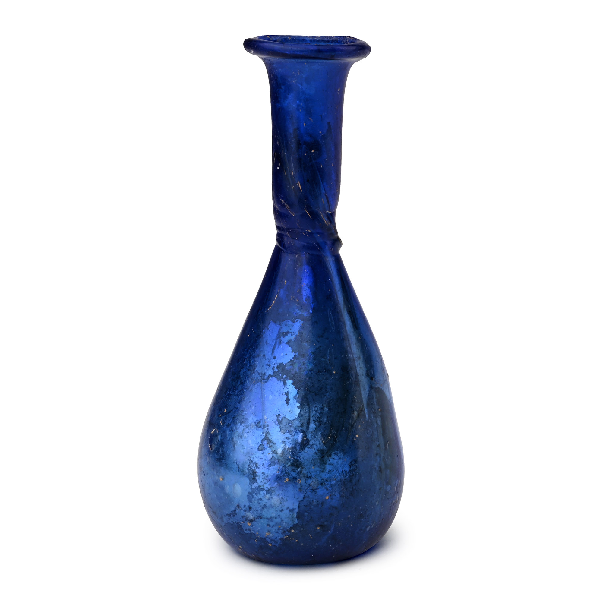 Roman Cobalt Blue Glass Unguentarium
