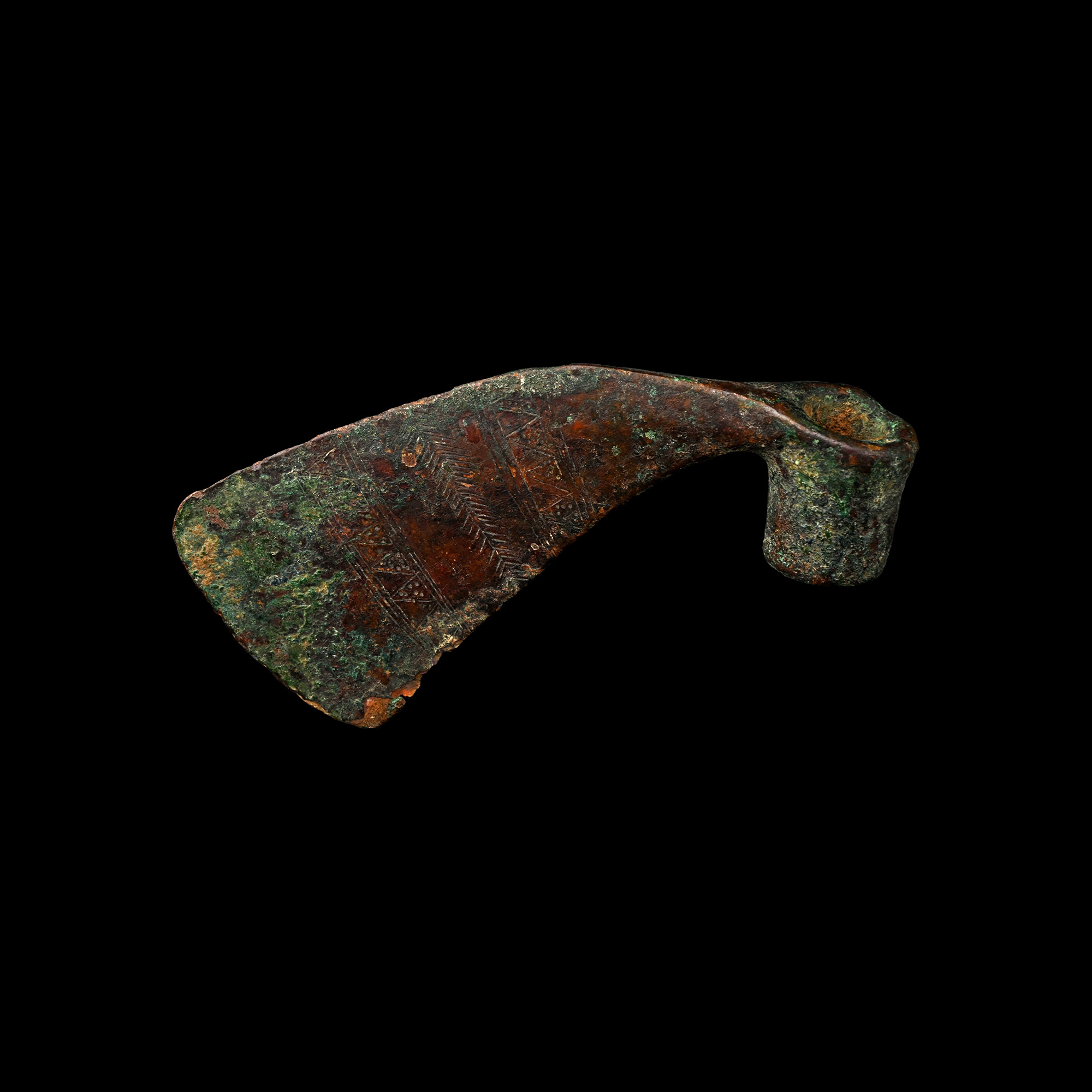 Bactrian Bronze Decorated Socketted Axehead