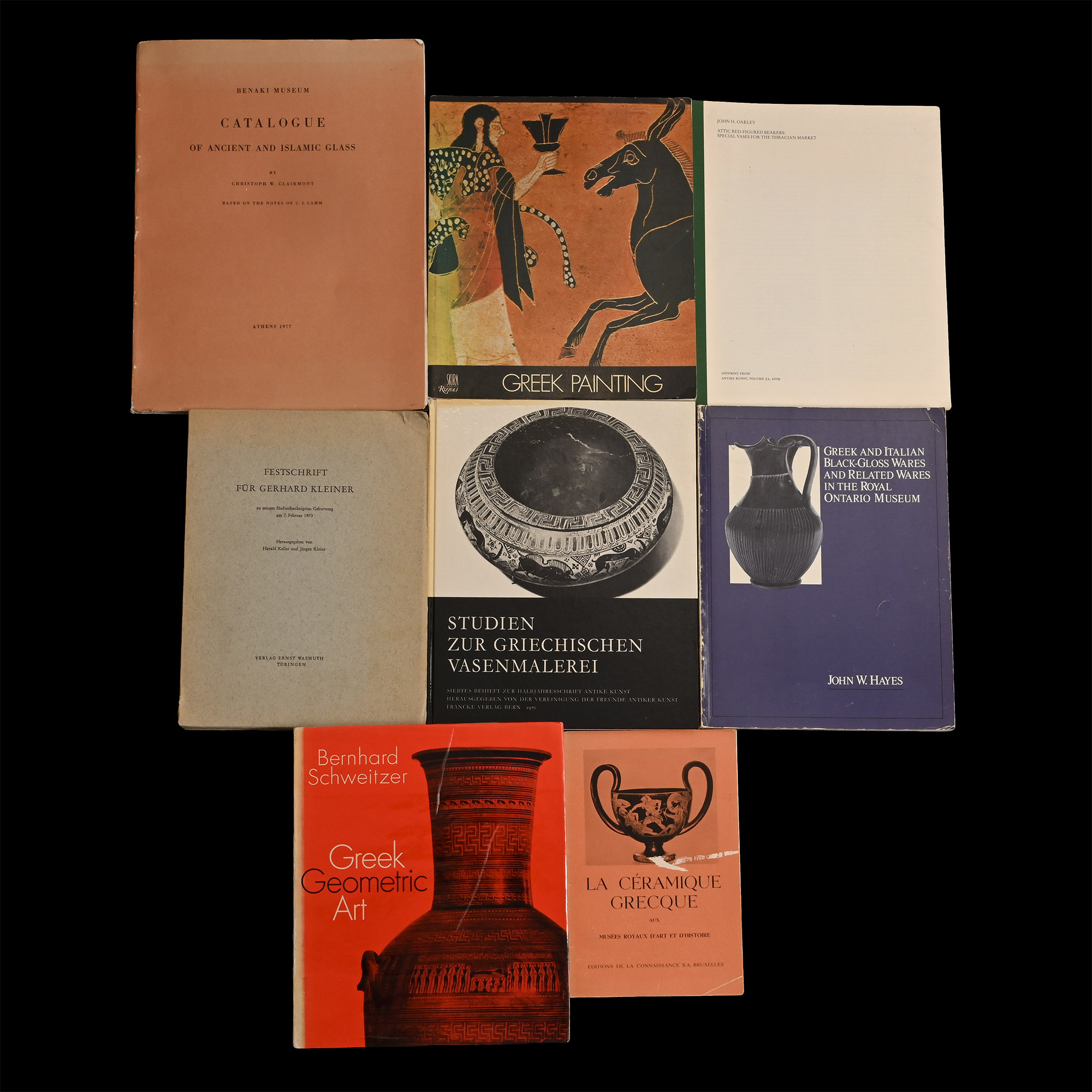 Books on Ancient Greek and Classical Pottery and Other Works of Art and Archaeology - 7 Titles