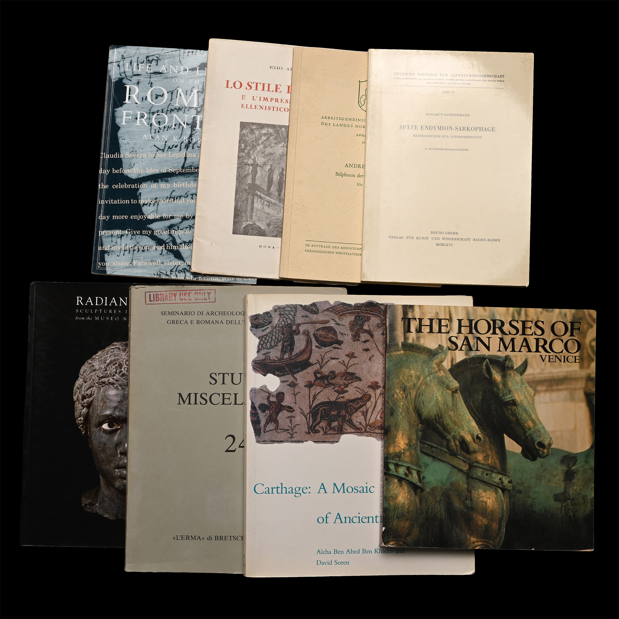 Books on Roman Antiquities, Art and Archaeology - 8 Titles