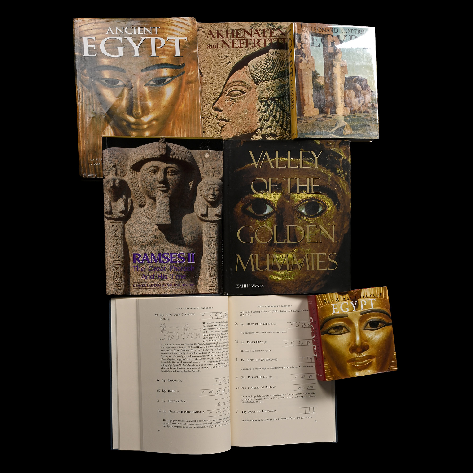Books on Ancient Egypt, Egyptian Art and Egyptology - 7 Titles
