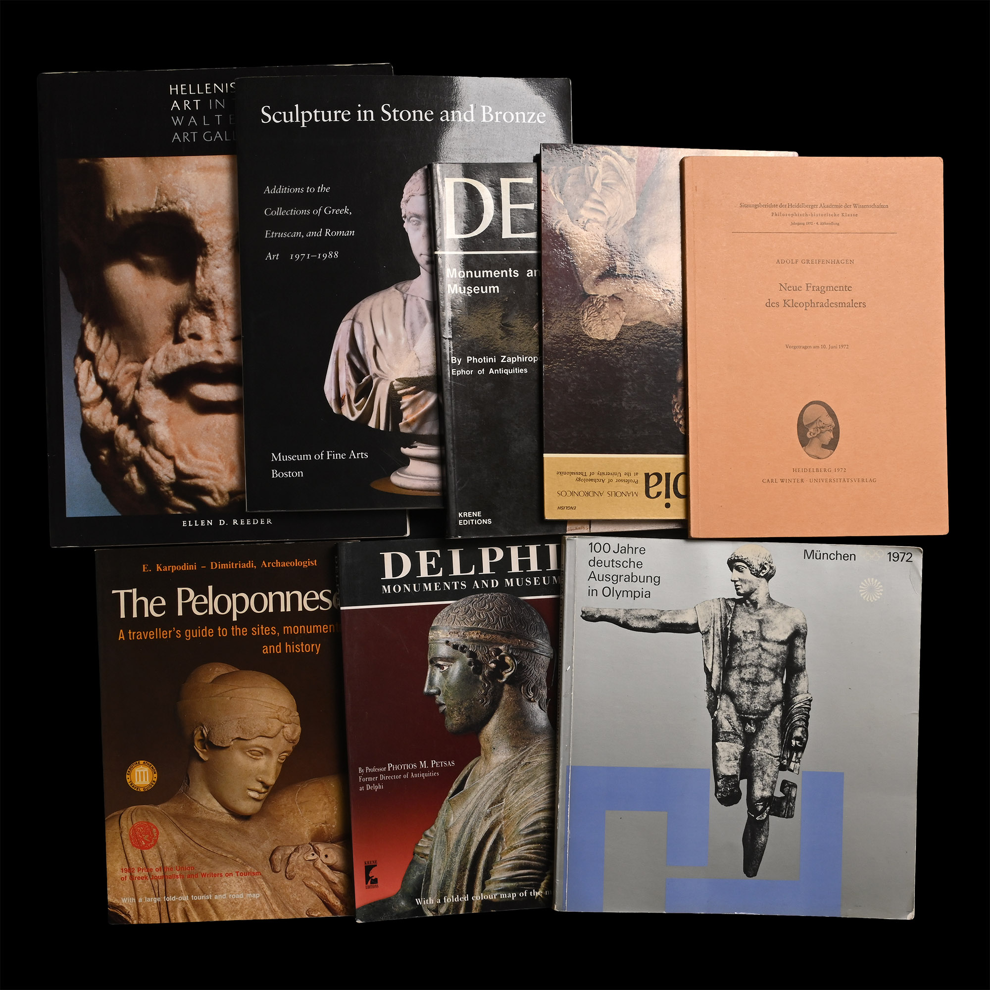 Books on Ancient Greek Antiquities, Ancient Art and Archaeology - 8 Titles