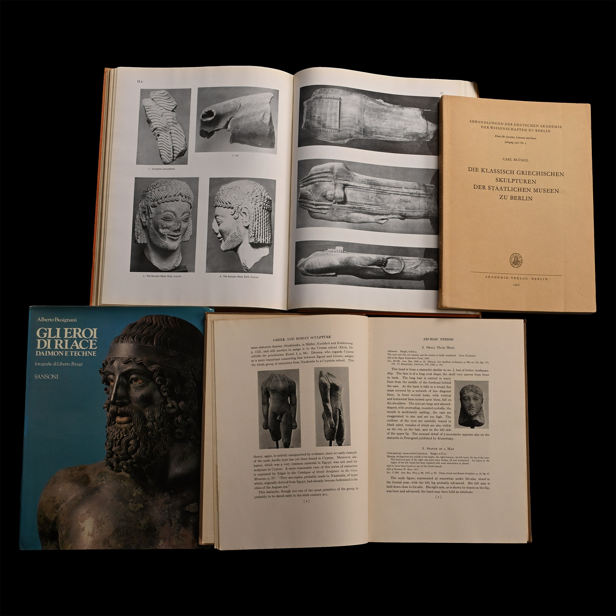 Books on Ancient Greek Marble and Bronze Sculpture, Ancient Art and Archaeology - 4 Titles
