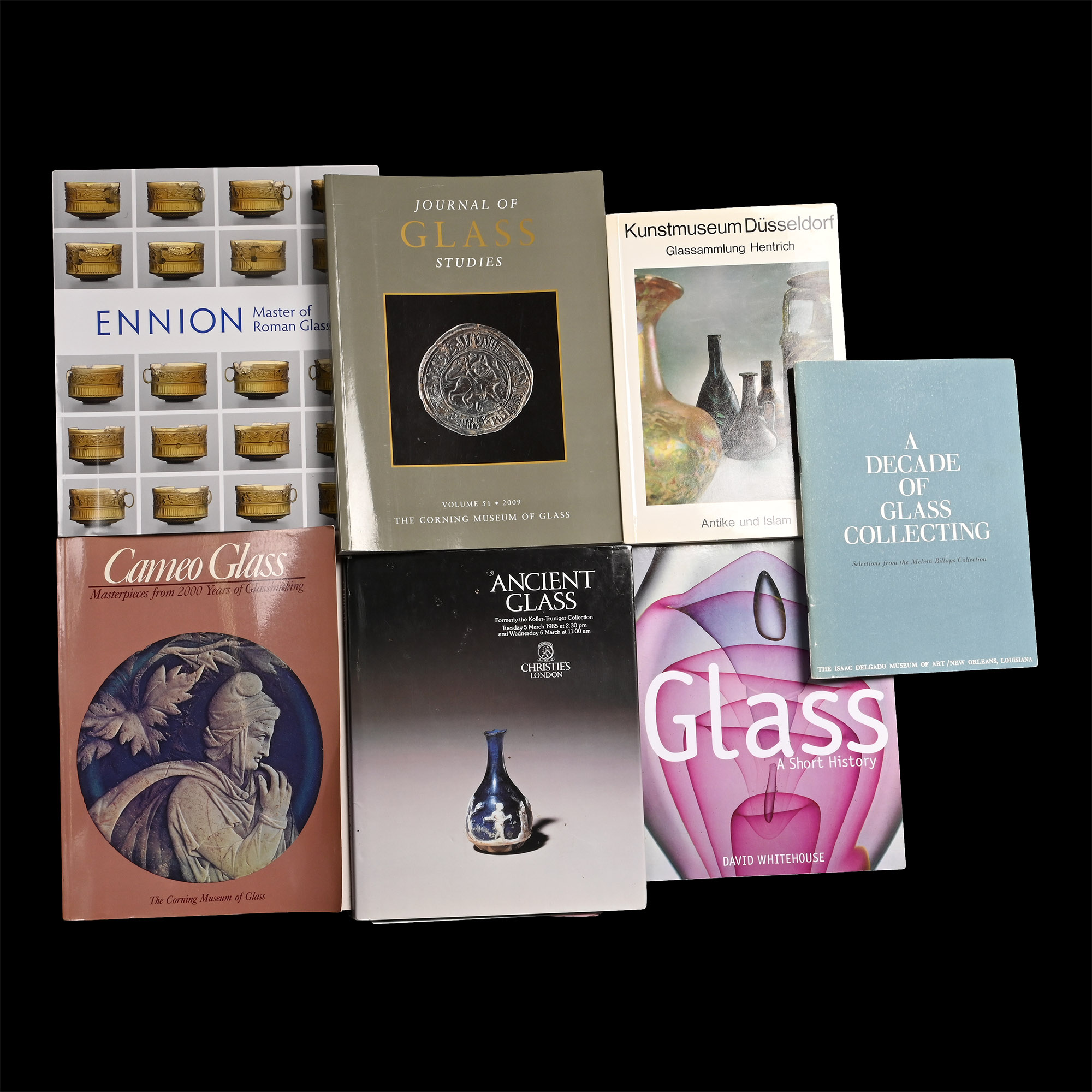 Books on Ancient Roman and Other Glass, Ancient Art and Antiquities - 7 Titles