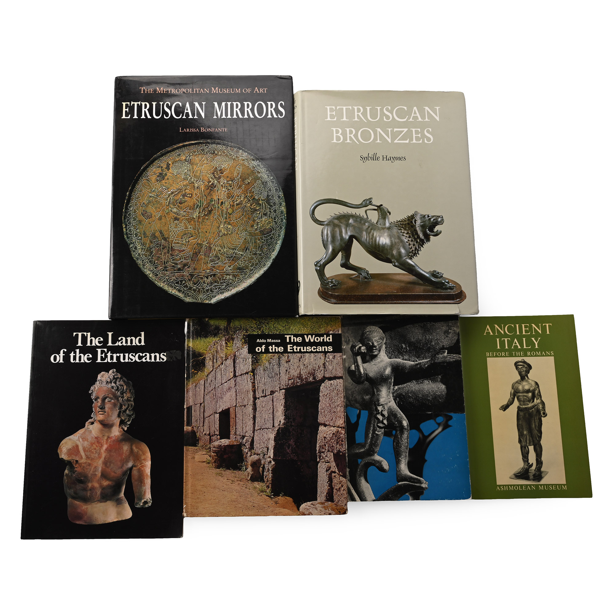 Books on Etruscan Antiquities, Ancient Art and Archaeology - 6 Titles