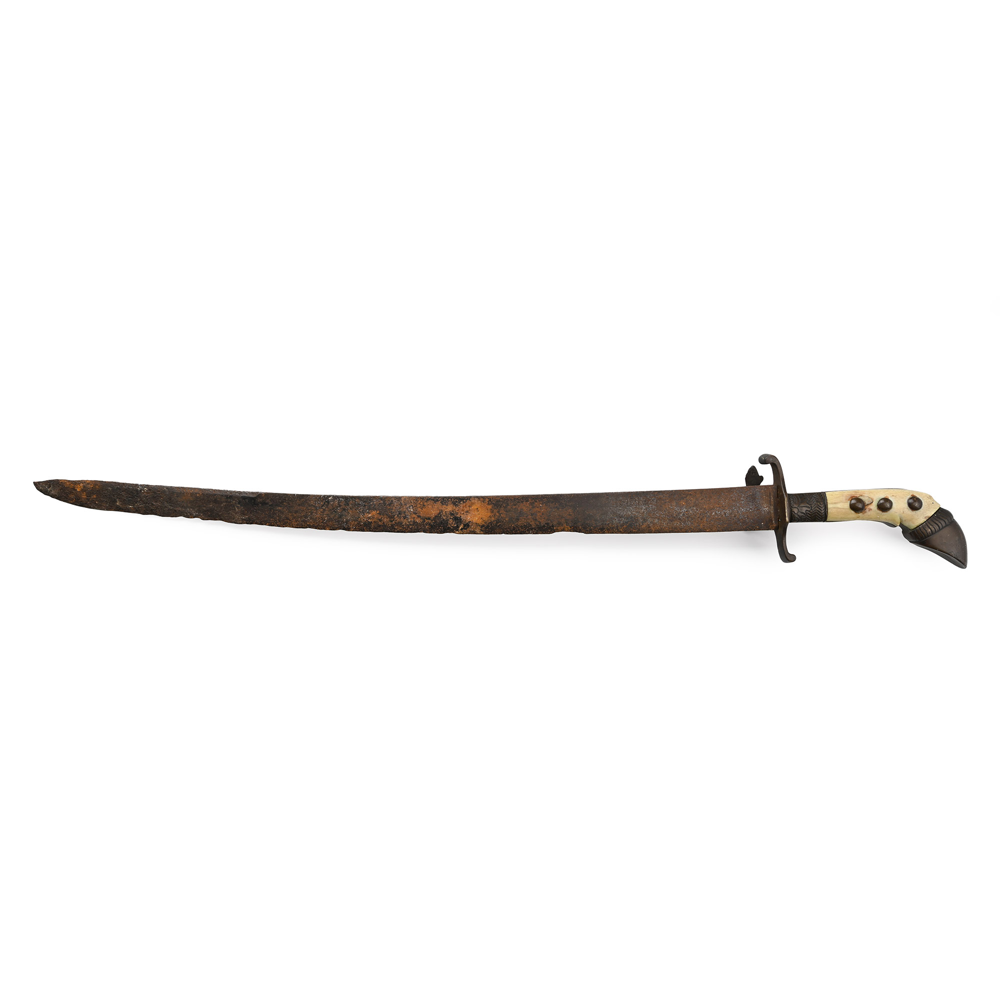 Short Sword with Bronze and Bone Hilt