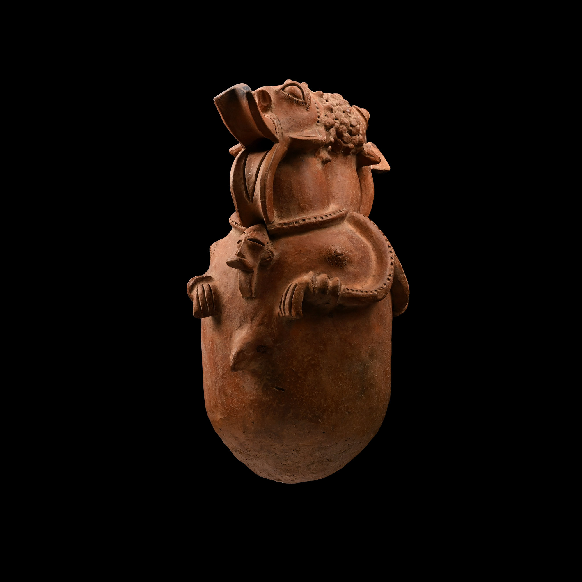 Large African Style Terracotta Vessel