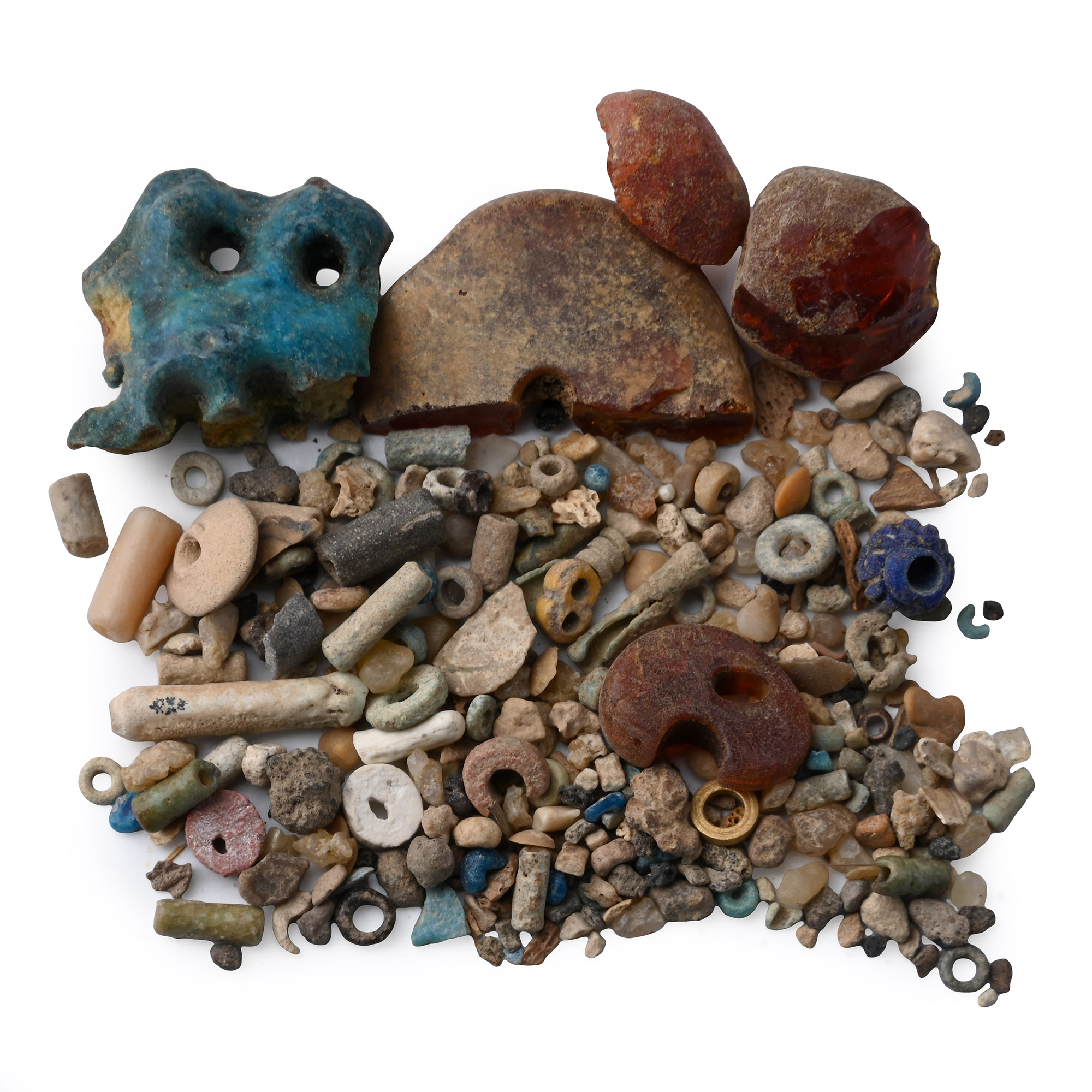 Egyptian Faience Beads and Other Fragments