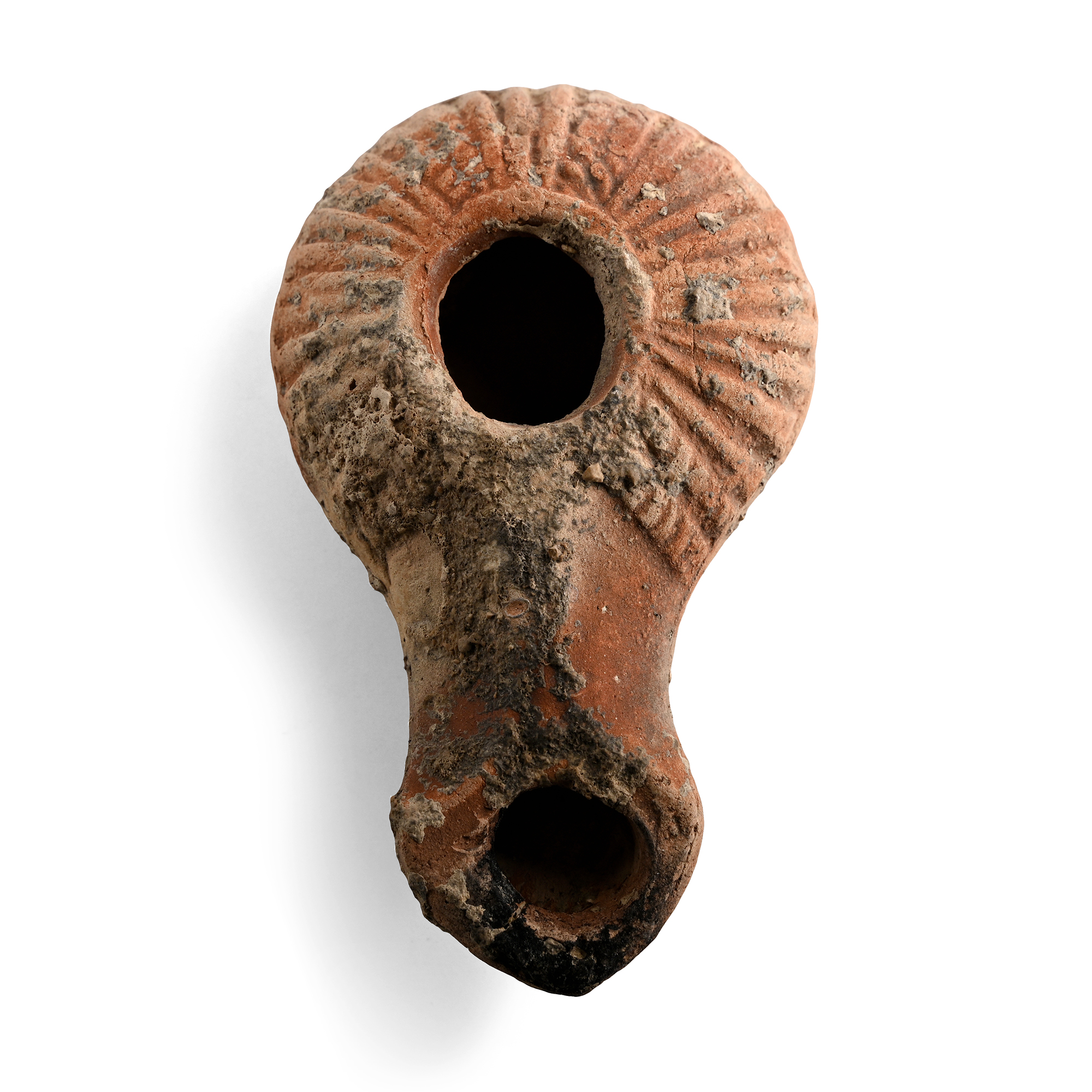 Greek Terracotta Oil Lamp