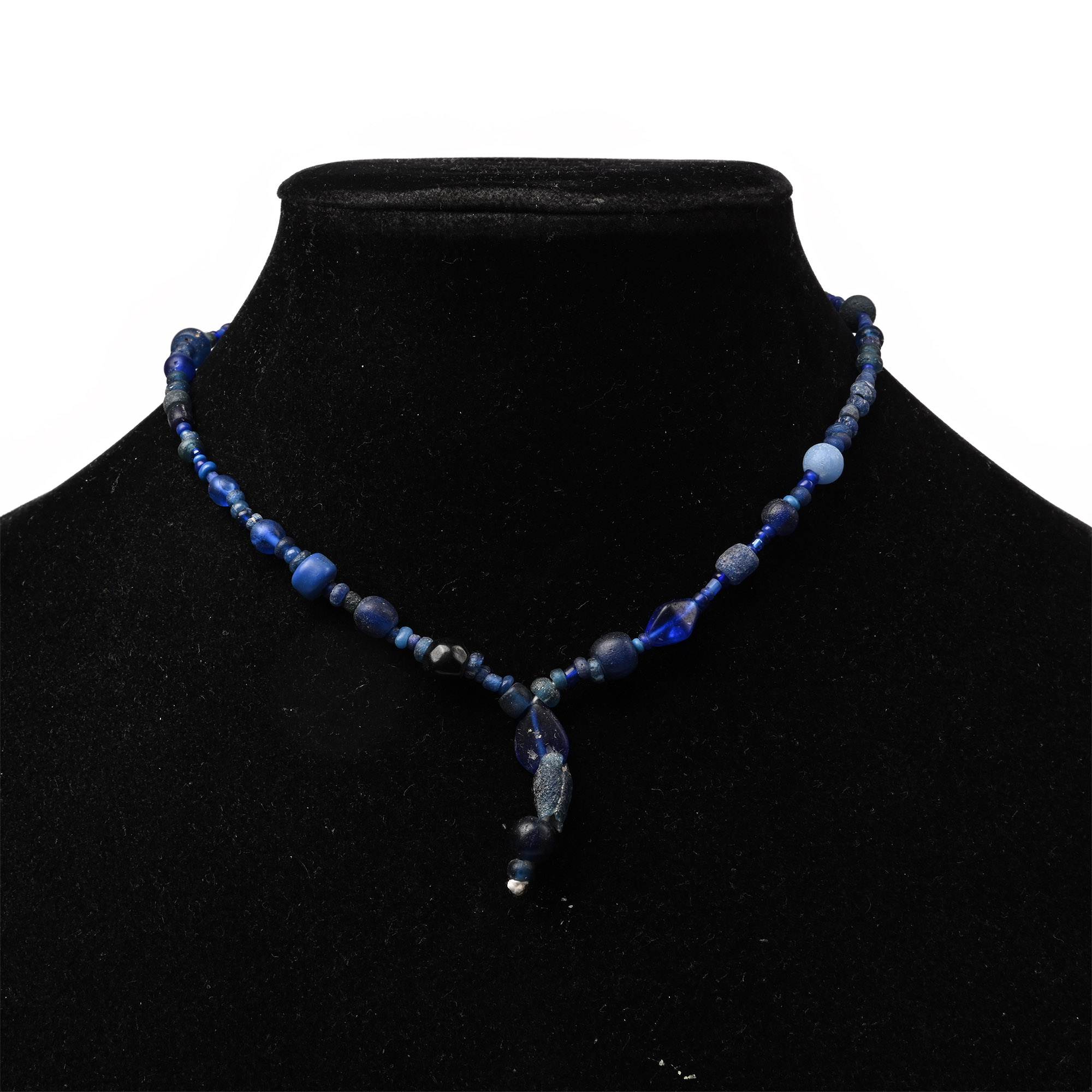 Roman Blue Glass Bead Necklace String