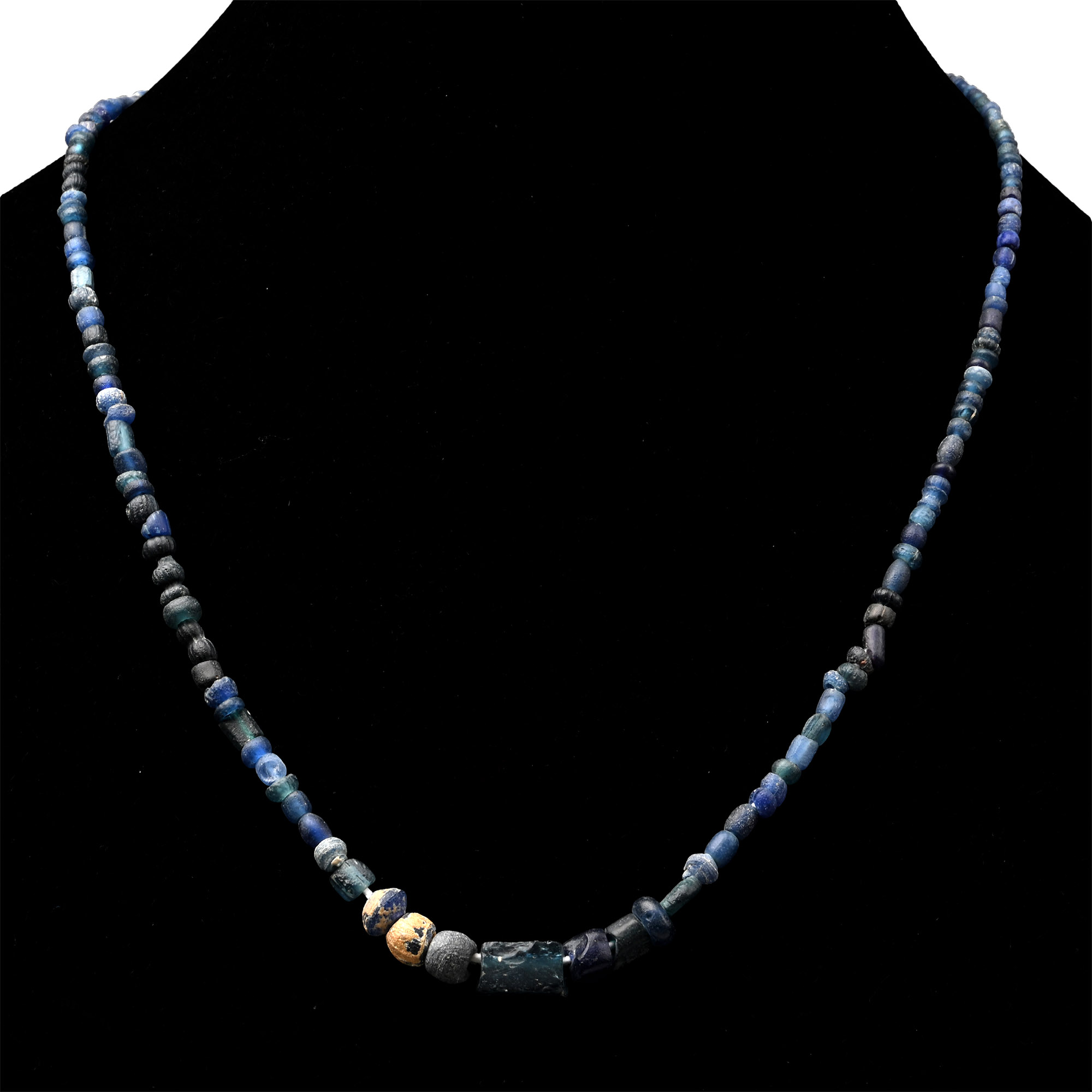 Roman Blue Glass Bead Necklace String