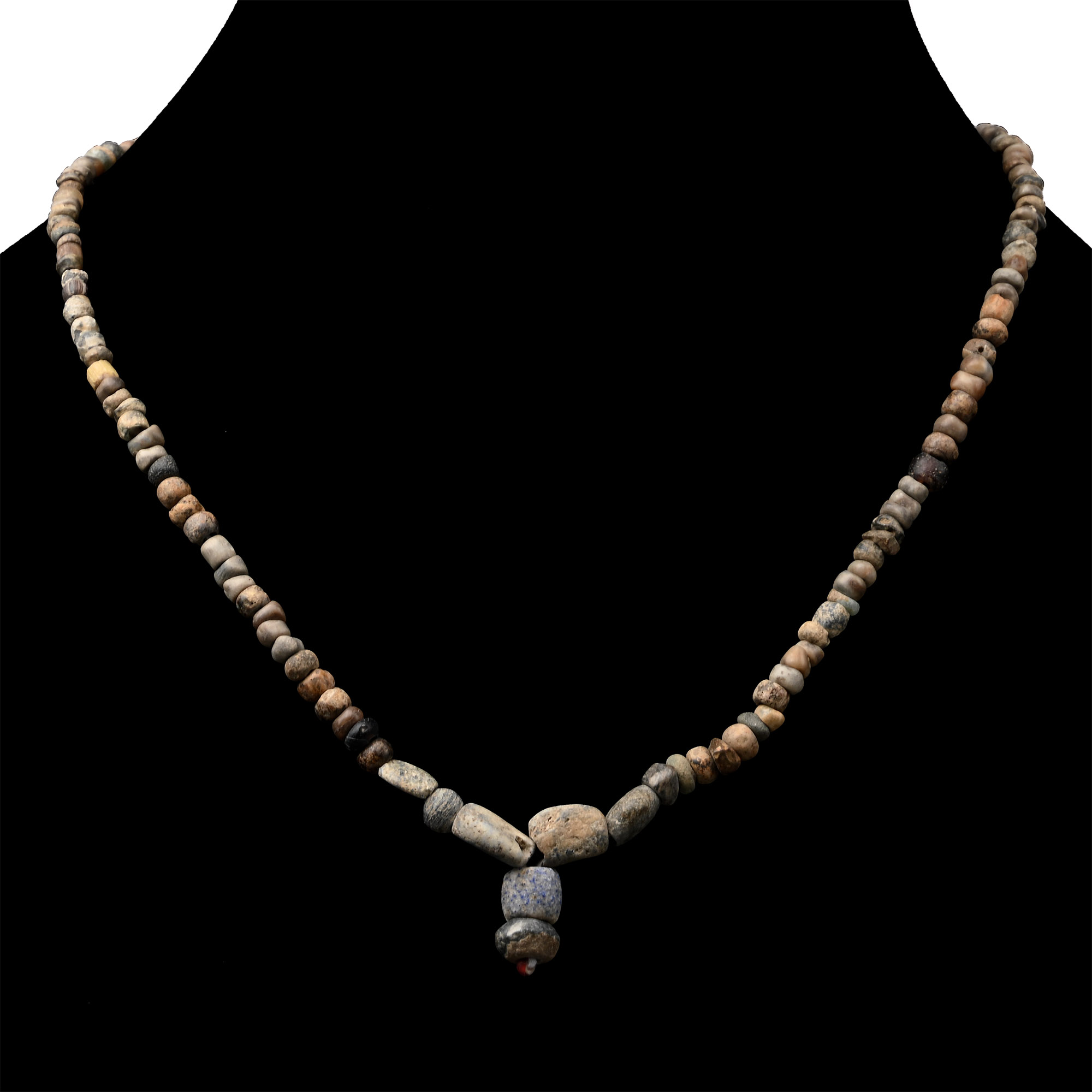 Western Asiatic Glass and Stone Bead Necklace String