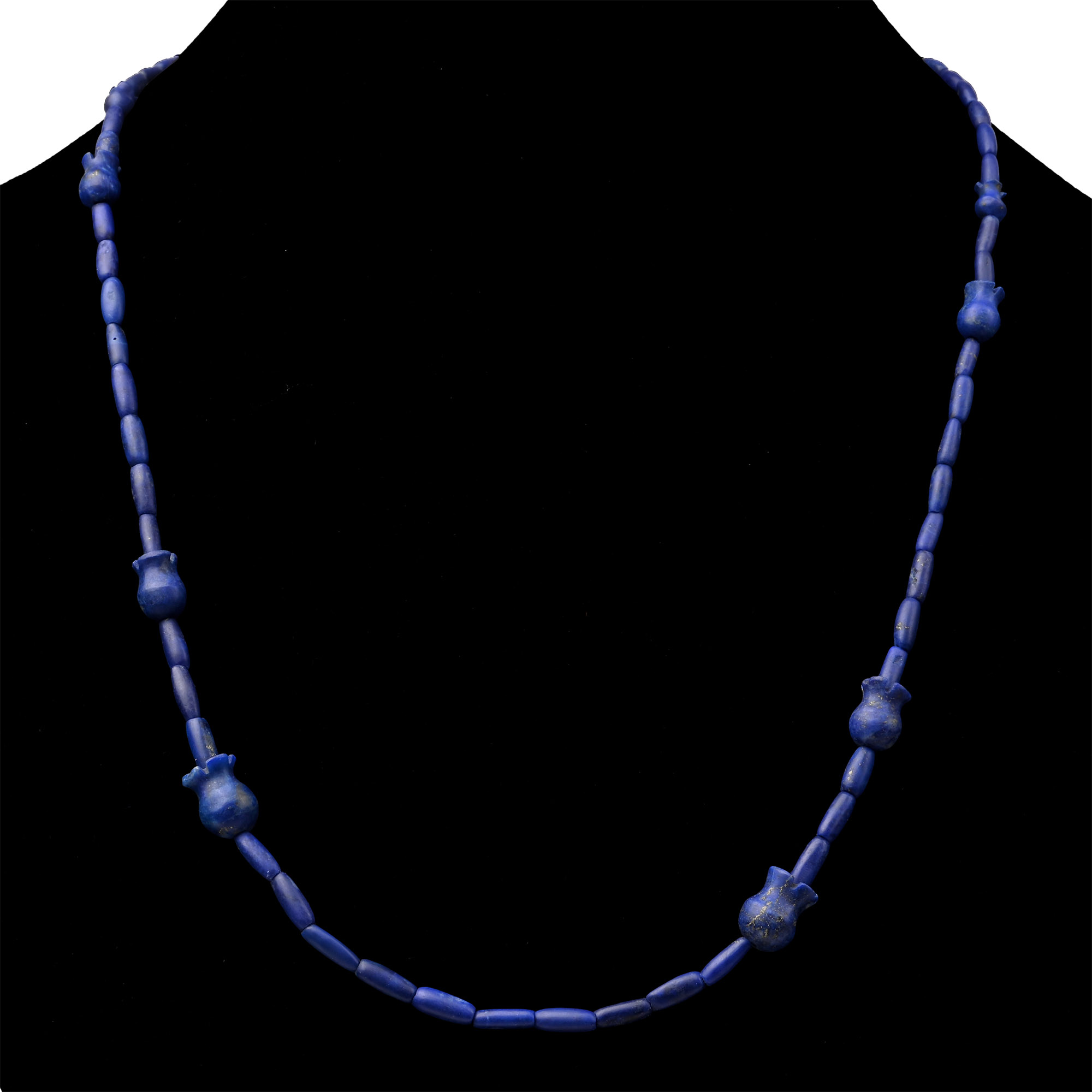 Western Asiatic Style Lapis Lazuli Bead Necklace String