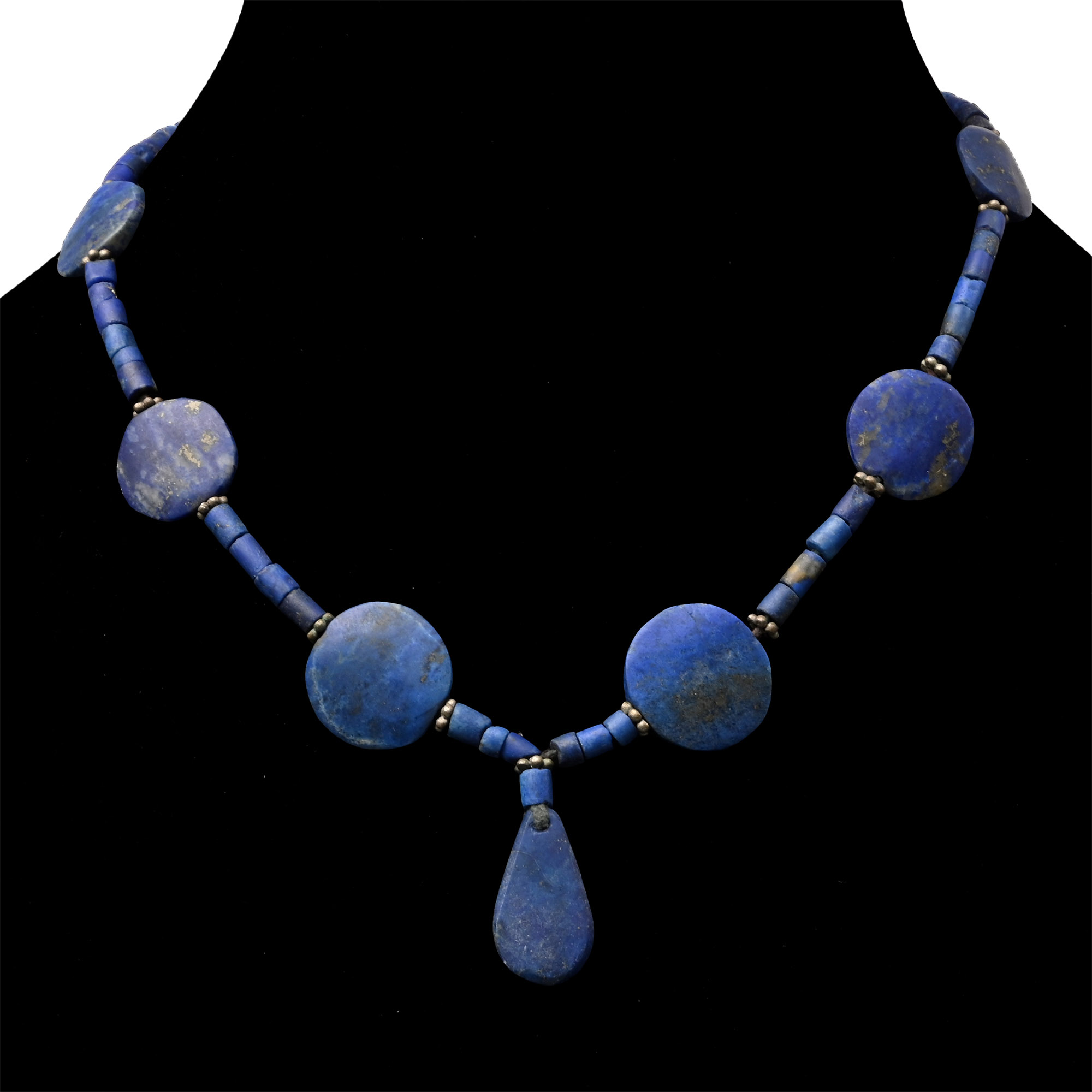 Western Asiatic Style Lapis Lazuli Bead Necklace String