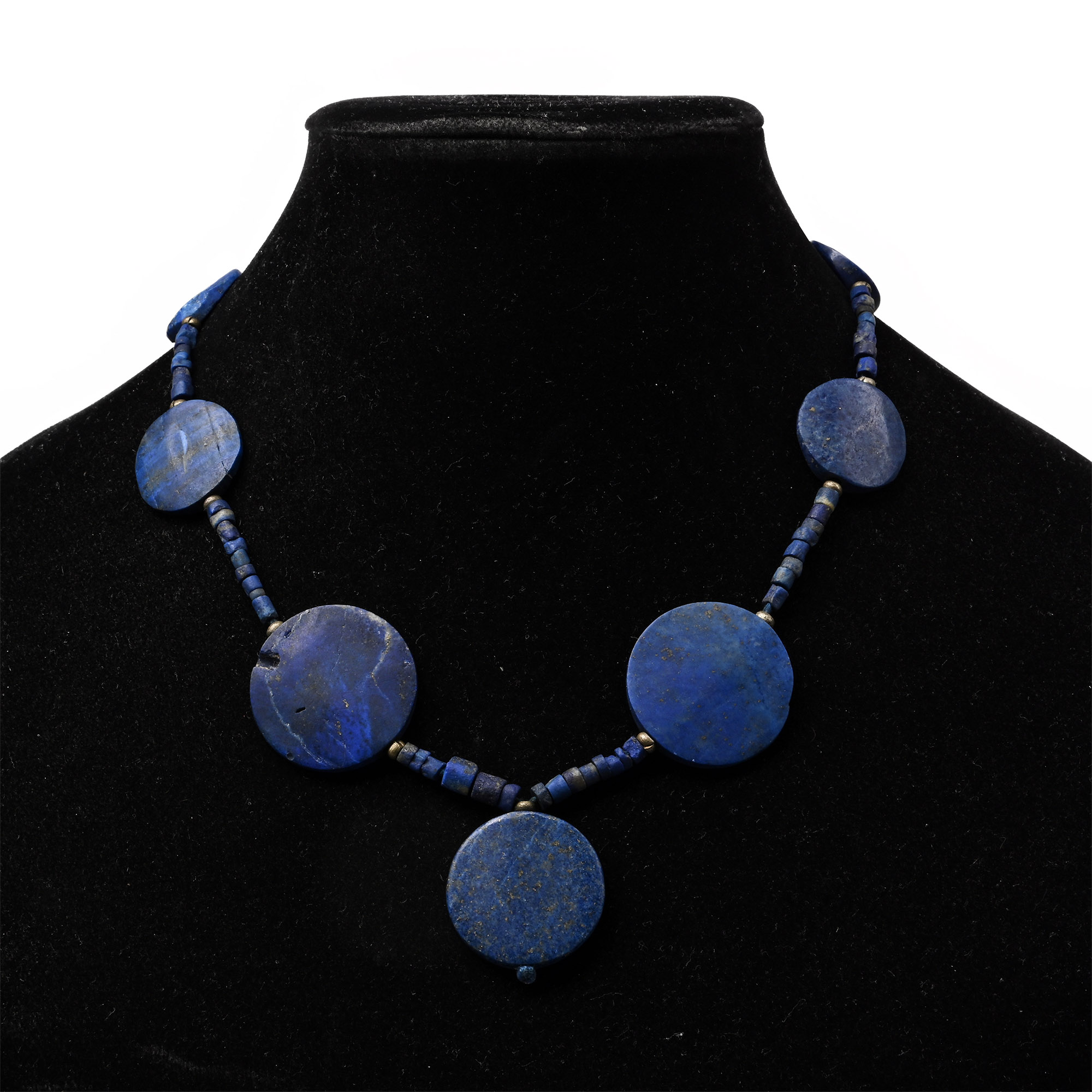 Western Asiatic Style Lapis Lazuli Bead Necklace String