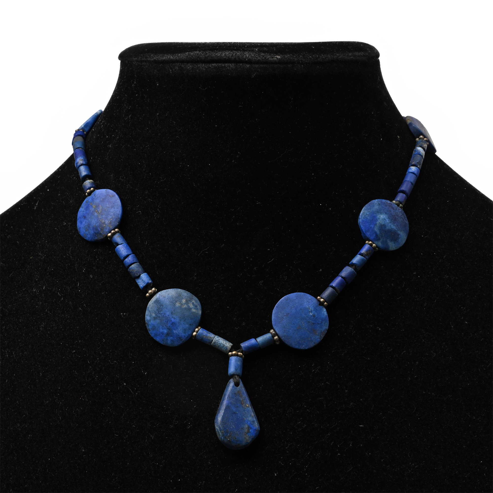 Western Asiatic Style Lapis Lazuli Bead Necklace String