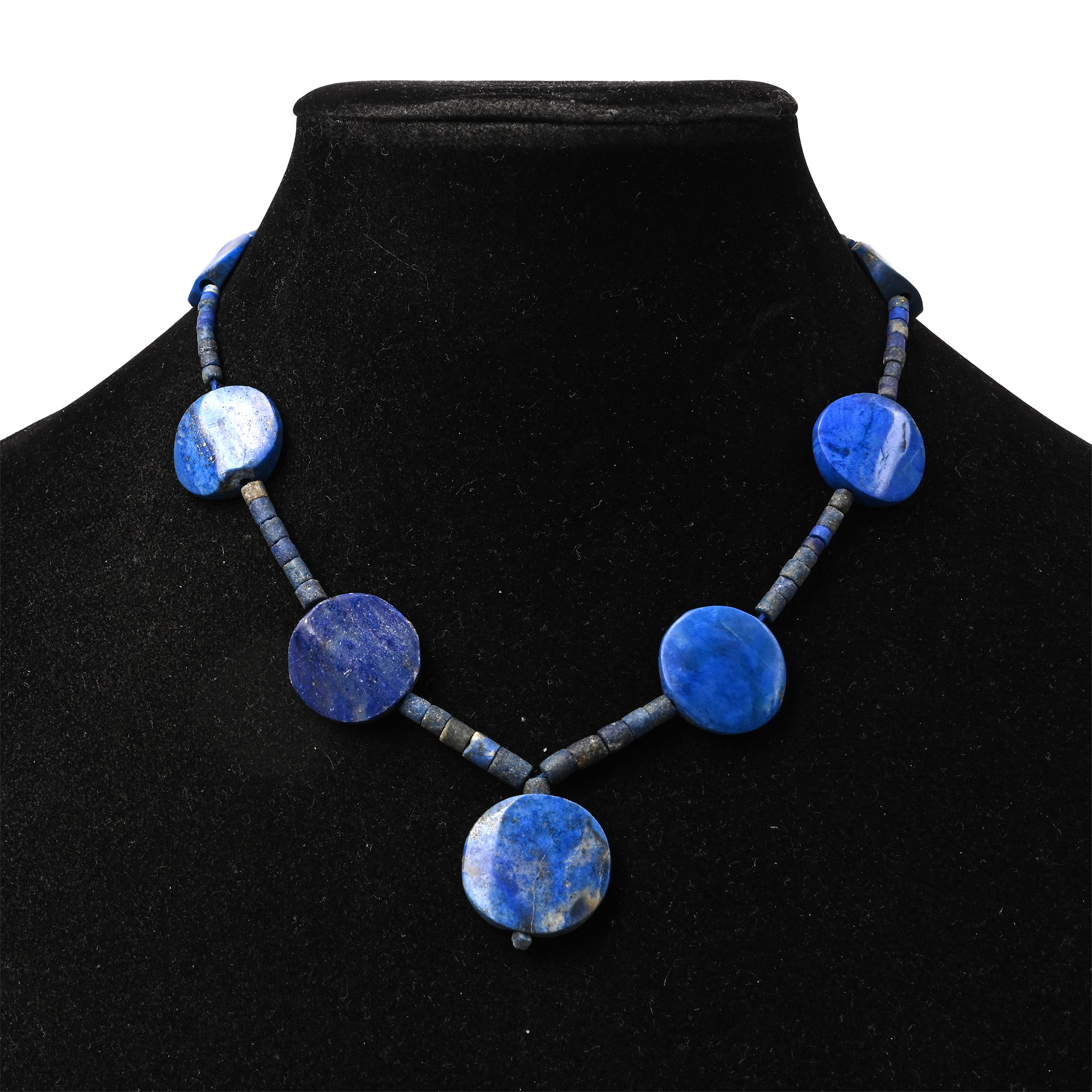Western Asiatic Style Lapis Lazuli Bead Necklace String