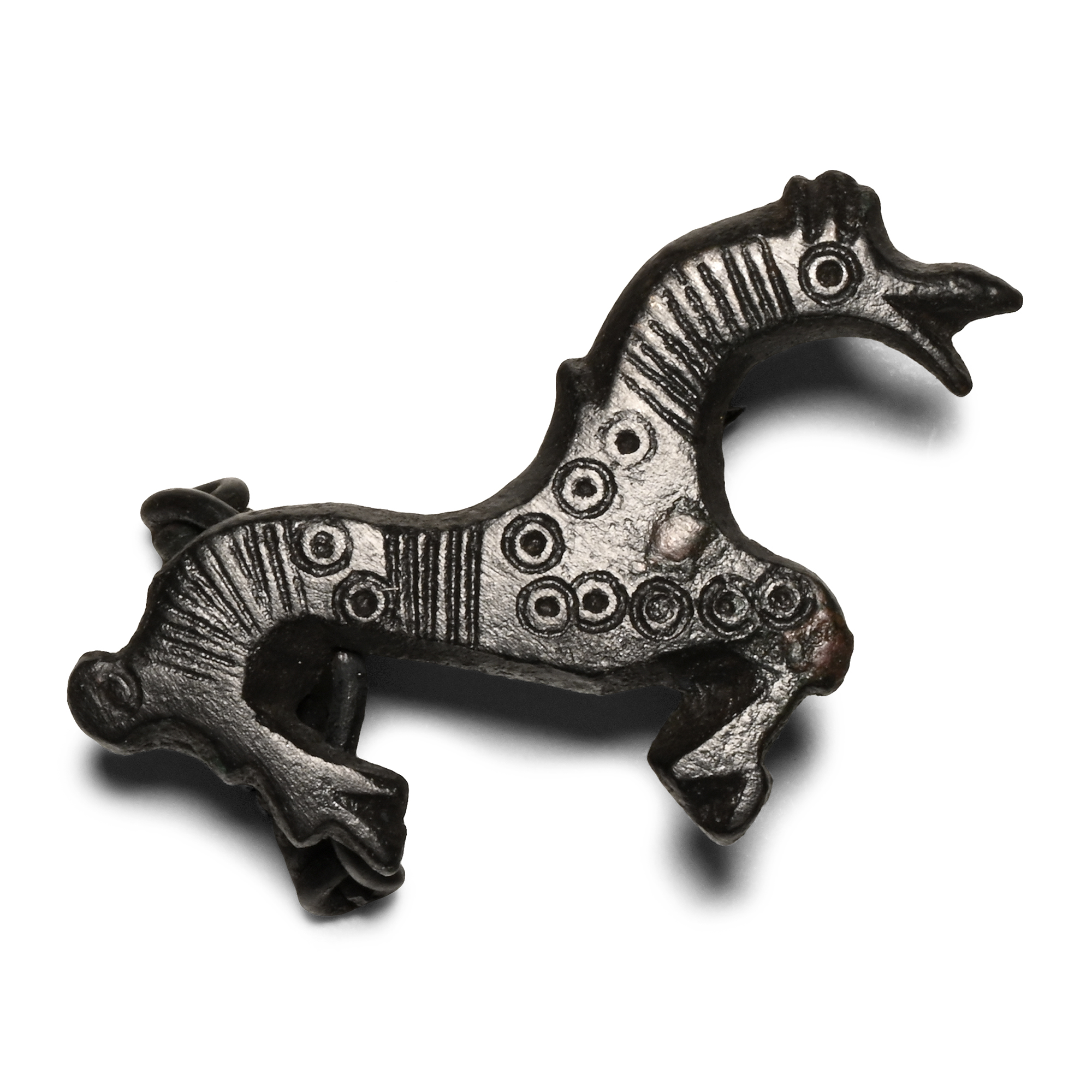 Saxon Bronze Horse Brooch