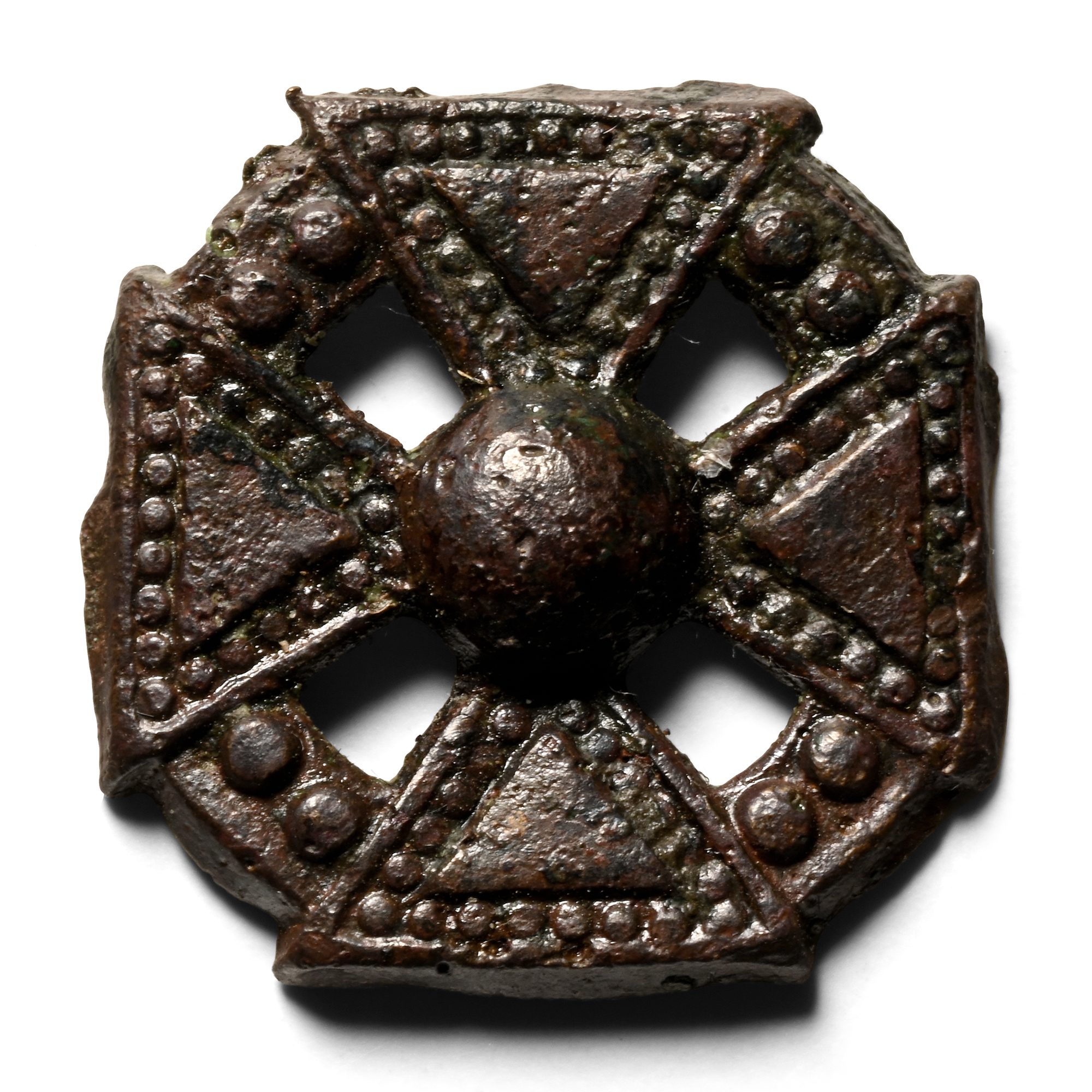 Medieval Pewter Pilgrim's Badge with Cross