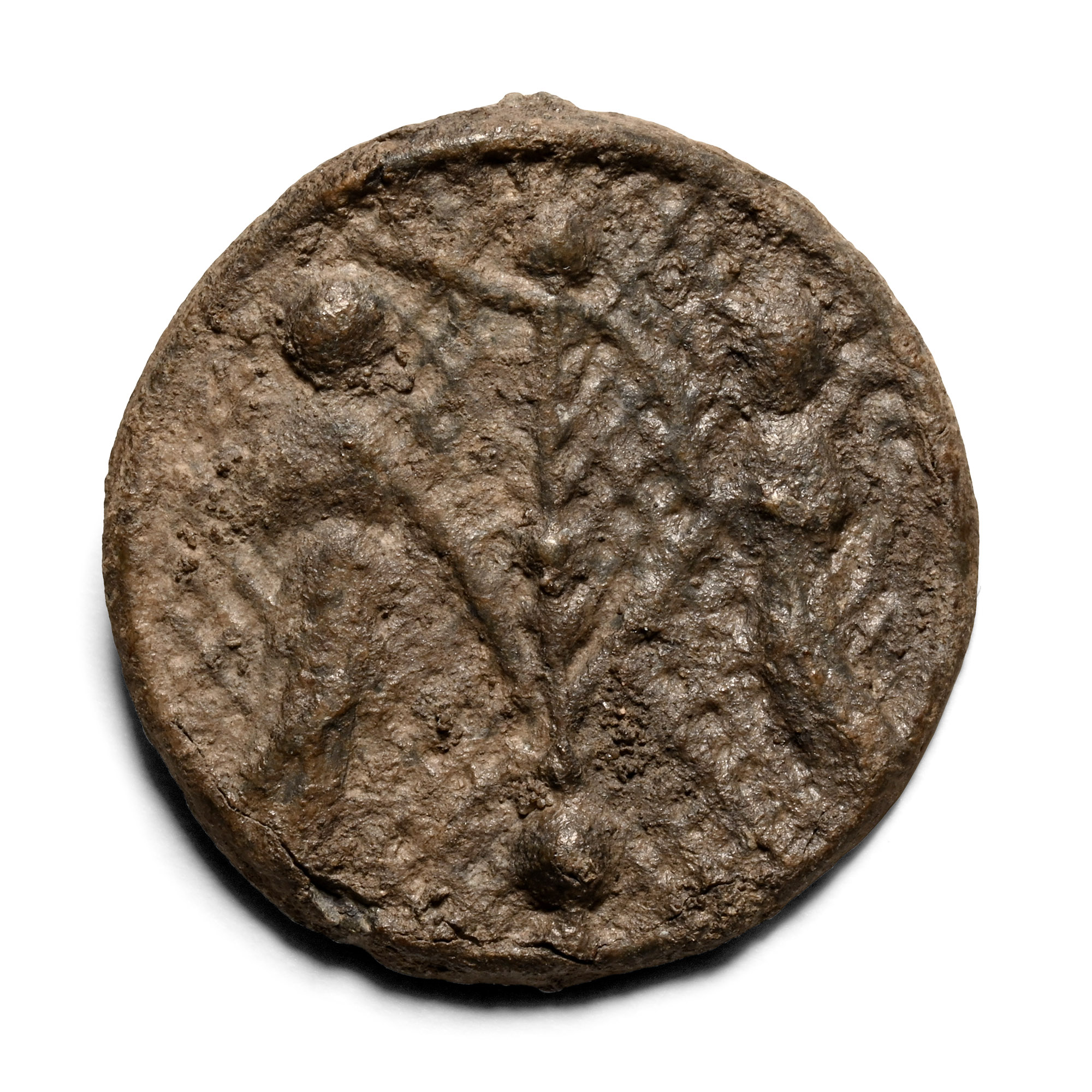Medieval Pewter Pilgrim's Badge with Annunciation