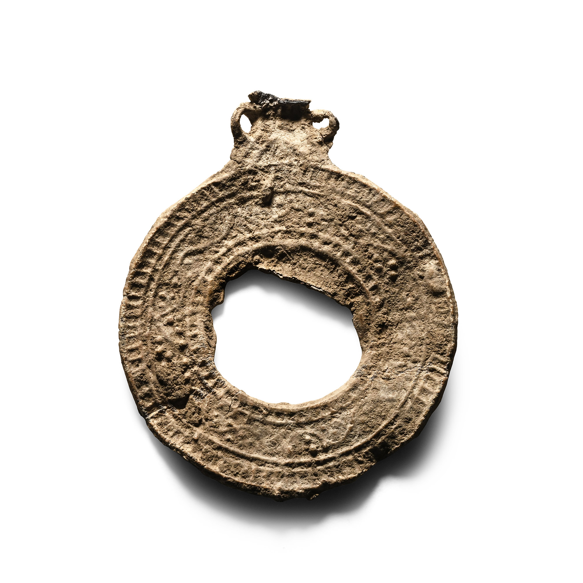 Roman Lead Votive Mirror Frame