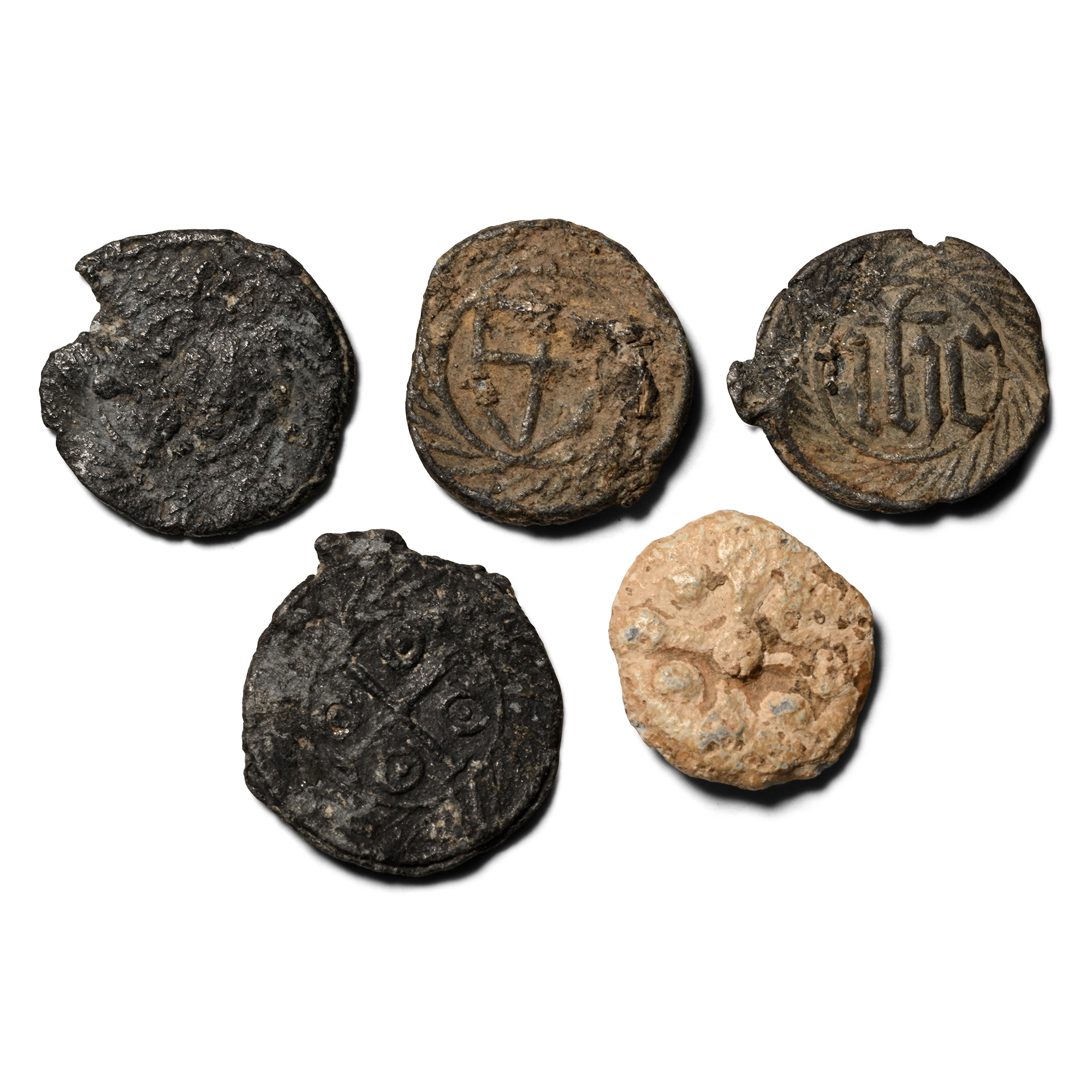 Medieval Pewter Pilgrim's Token Group