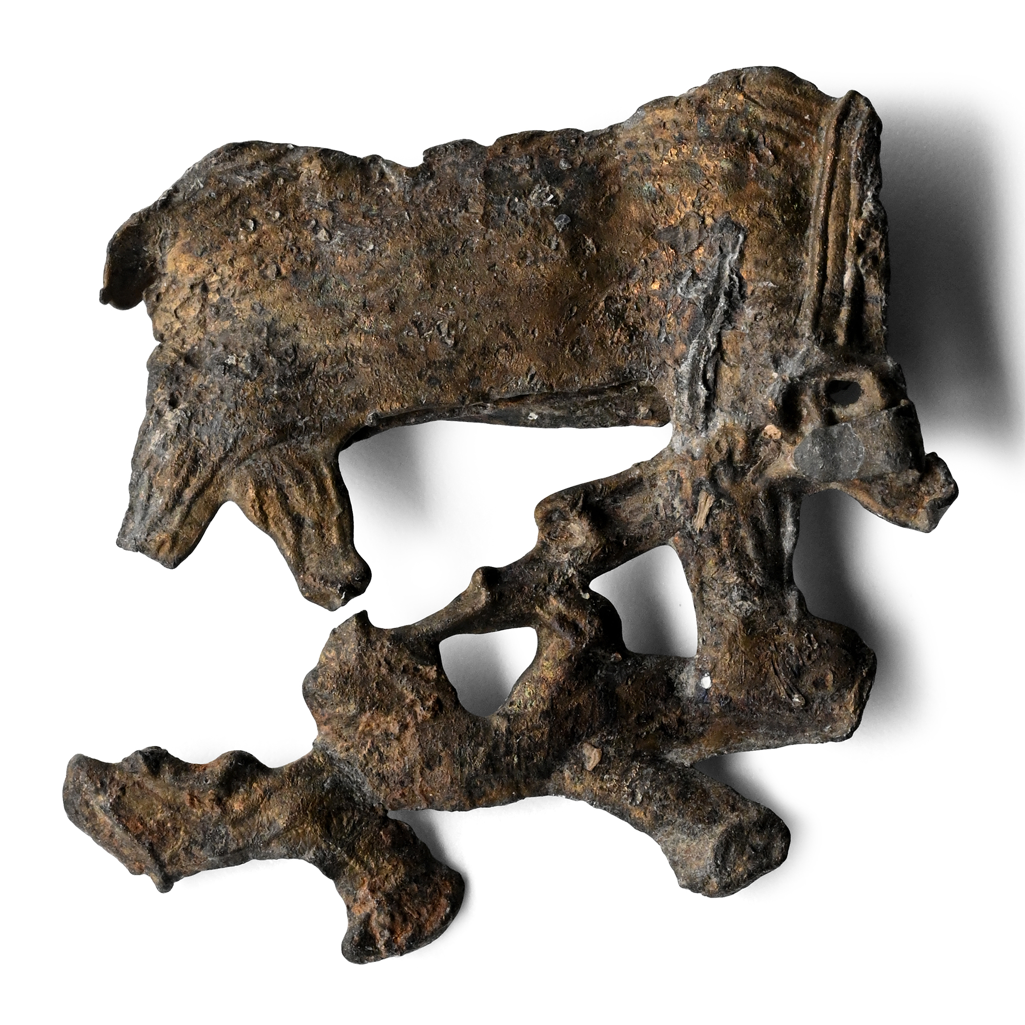 Medieval Pewter Earls of Warwick Livery Badge with Bear and Staff