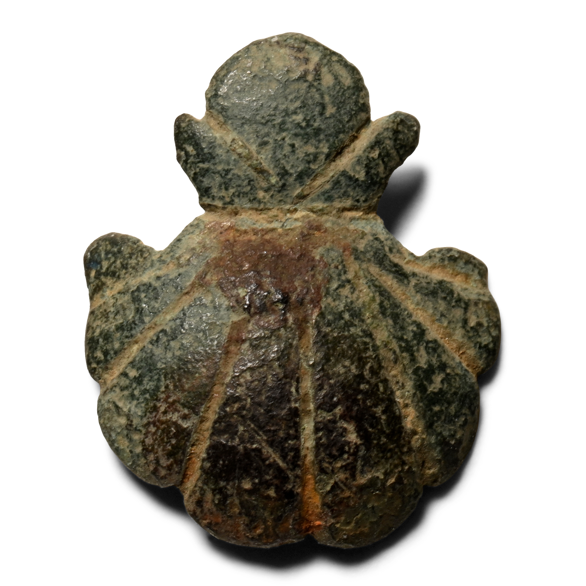 Medieval Bronze Scallop Shell Belt Mount