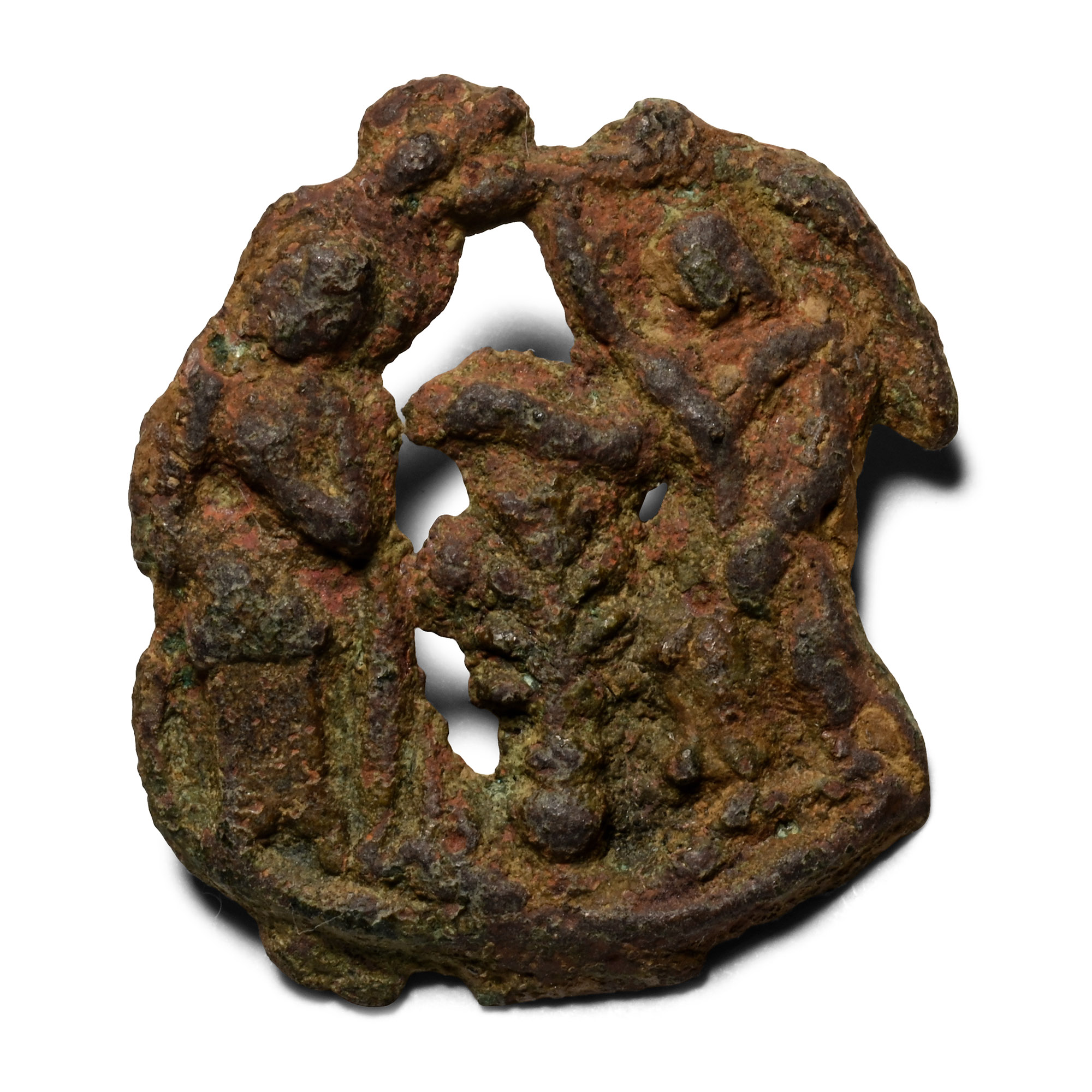 Medieval Bronze Figural Mount
