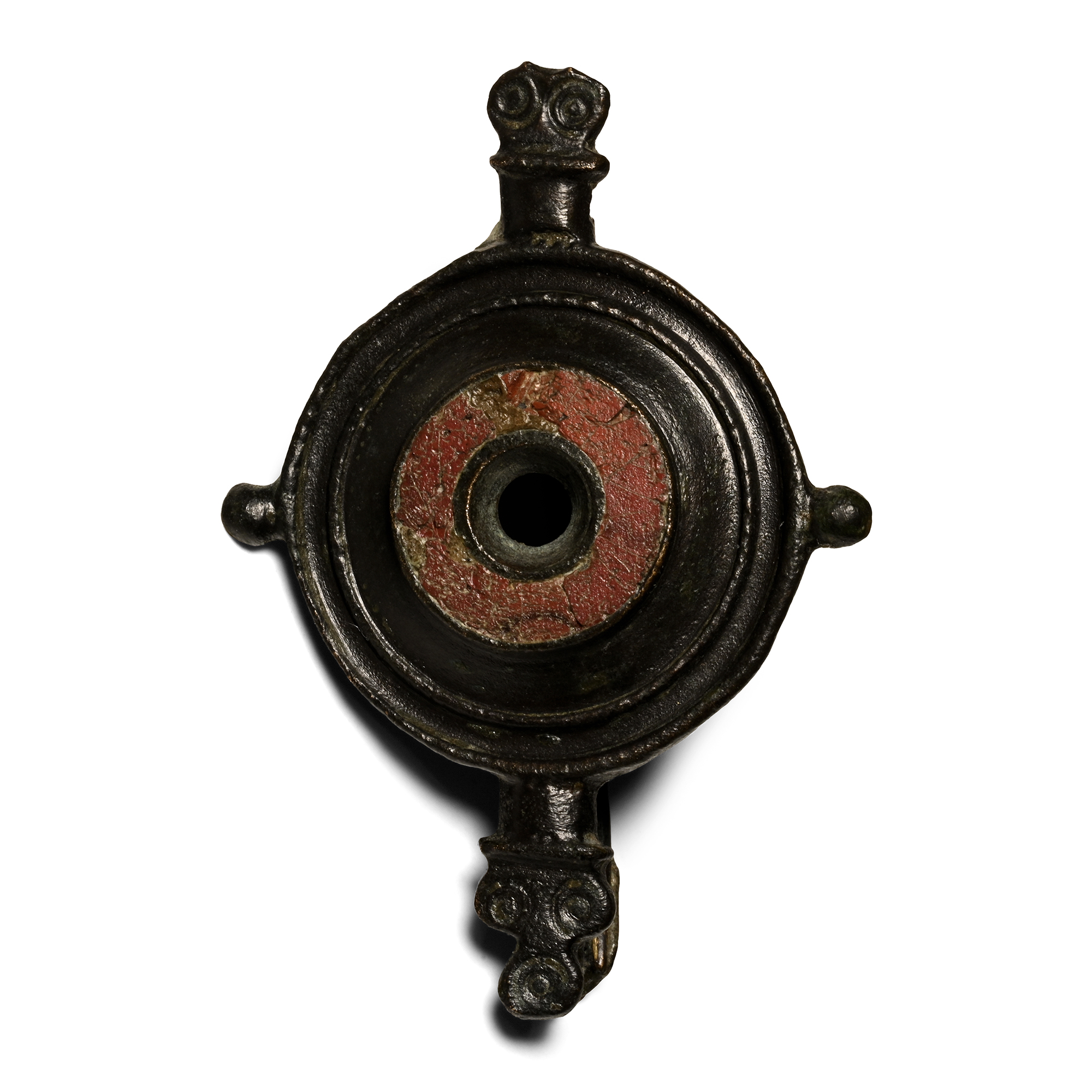 Roman Enamelled Bronze Plate Brooch