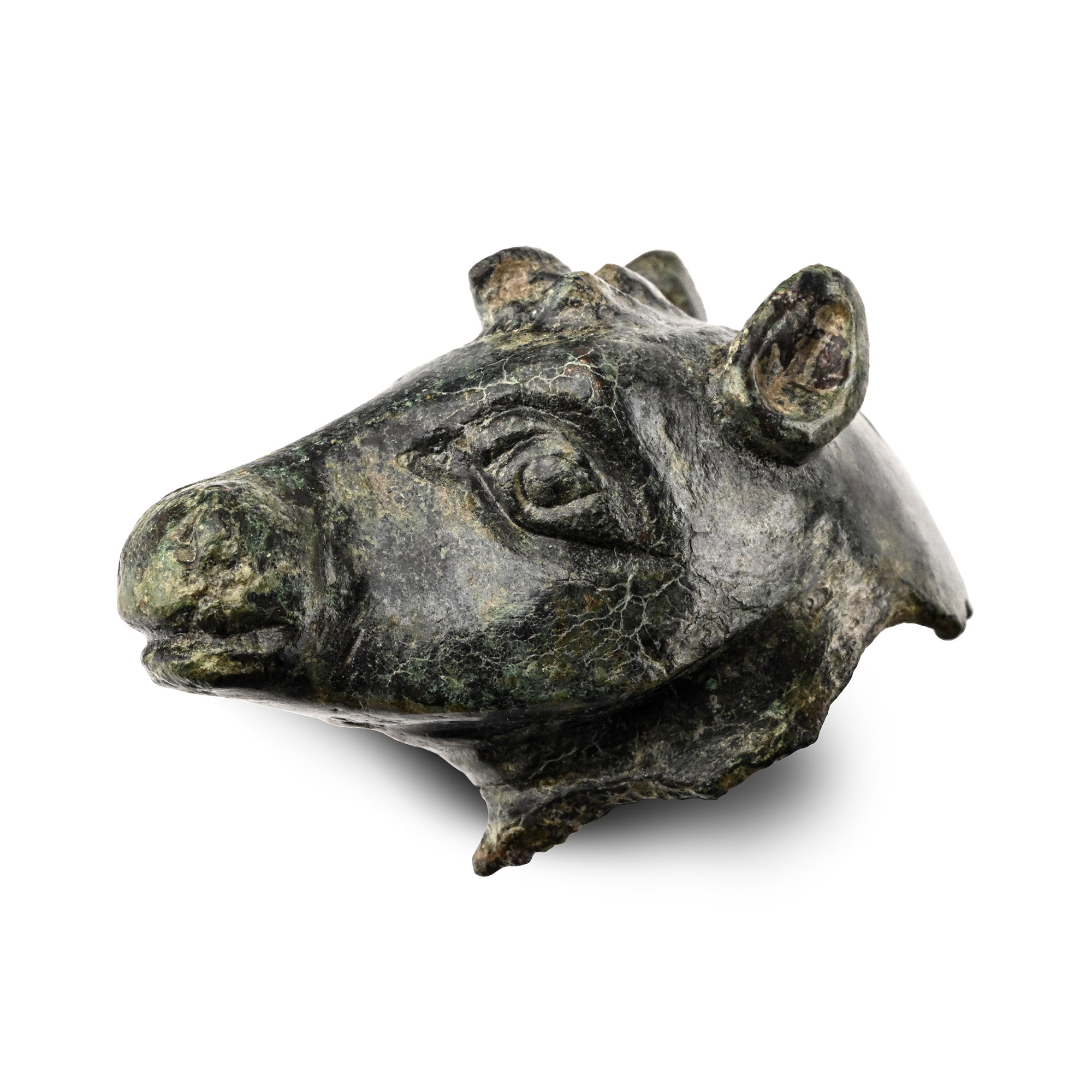 Greek Bronze Horse Head Mount