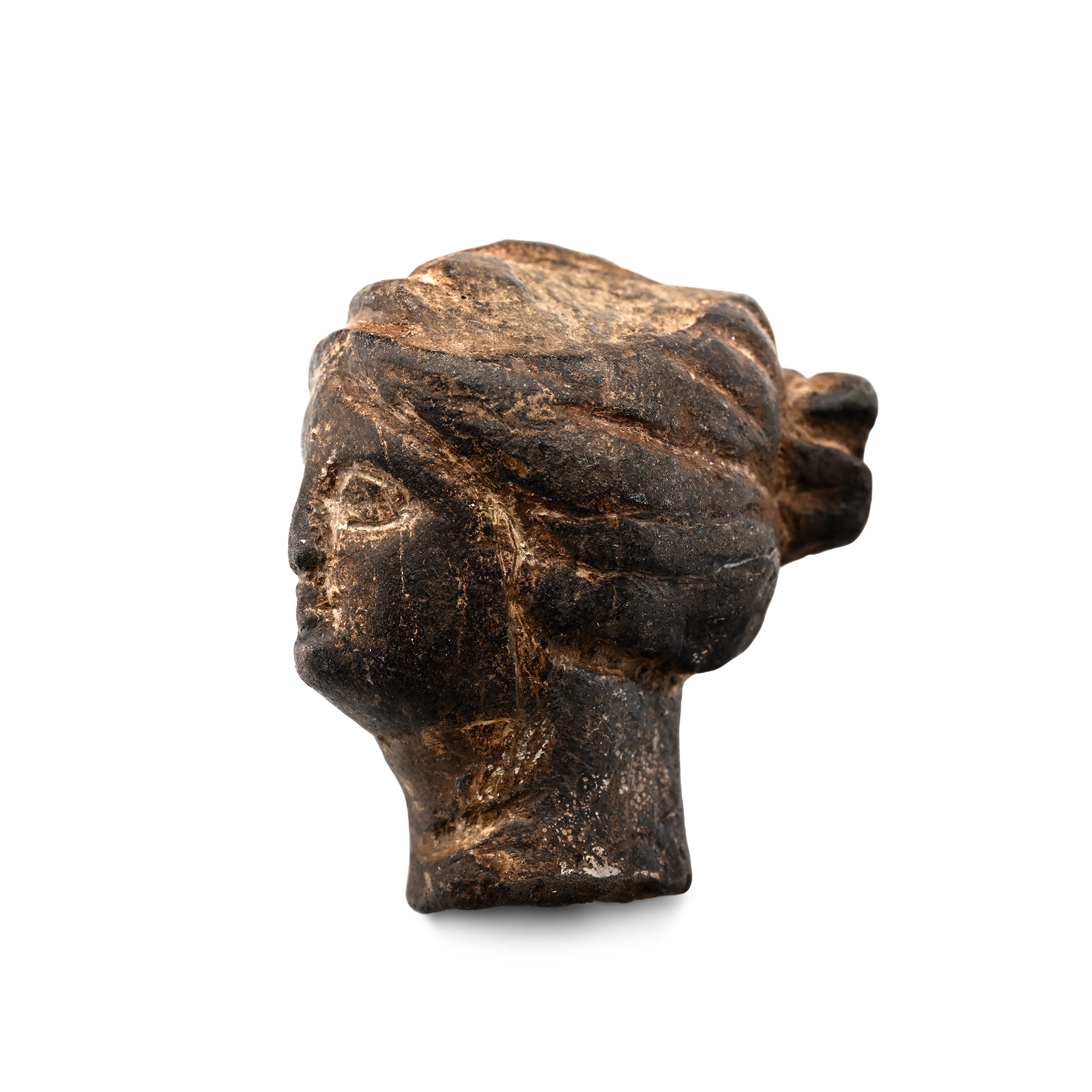Greek Terracotta Head of a Goddess