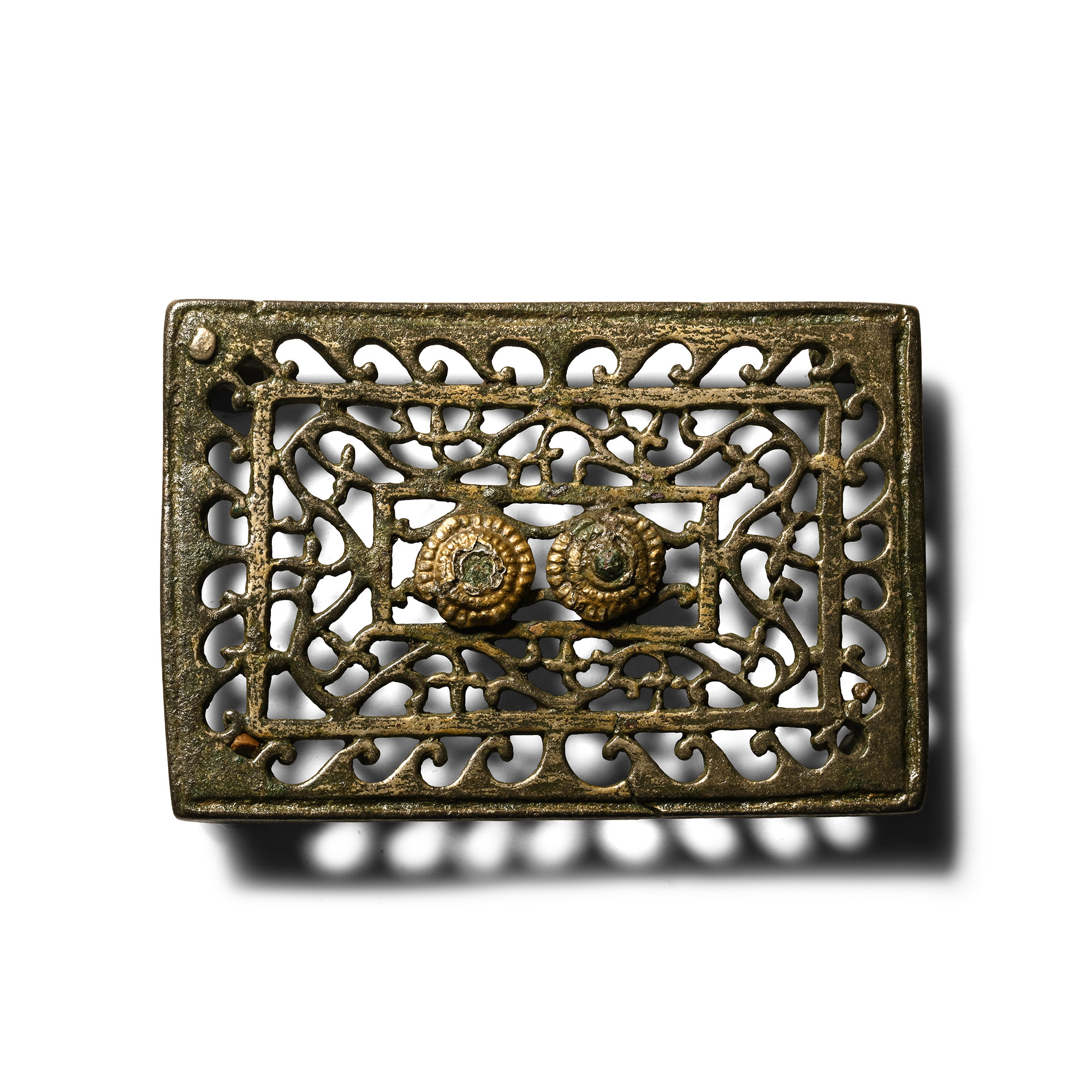 Roman Bronze Military Openwork Belt Plate