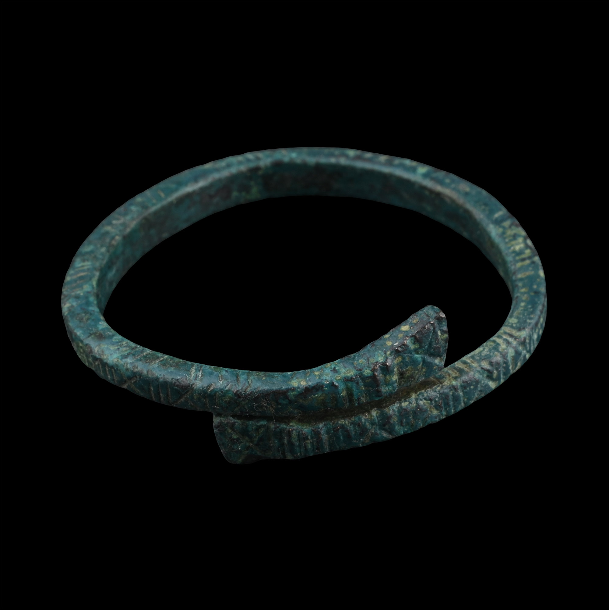 Roman Bronze Decorated Bracelet