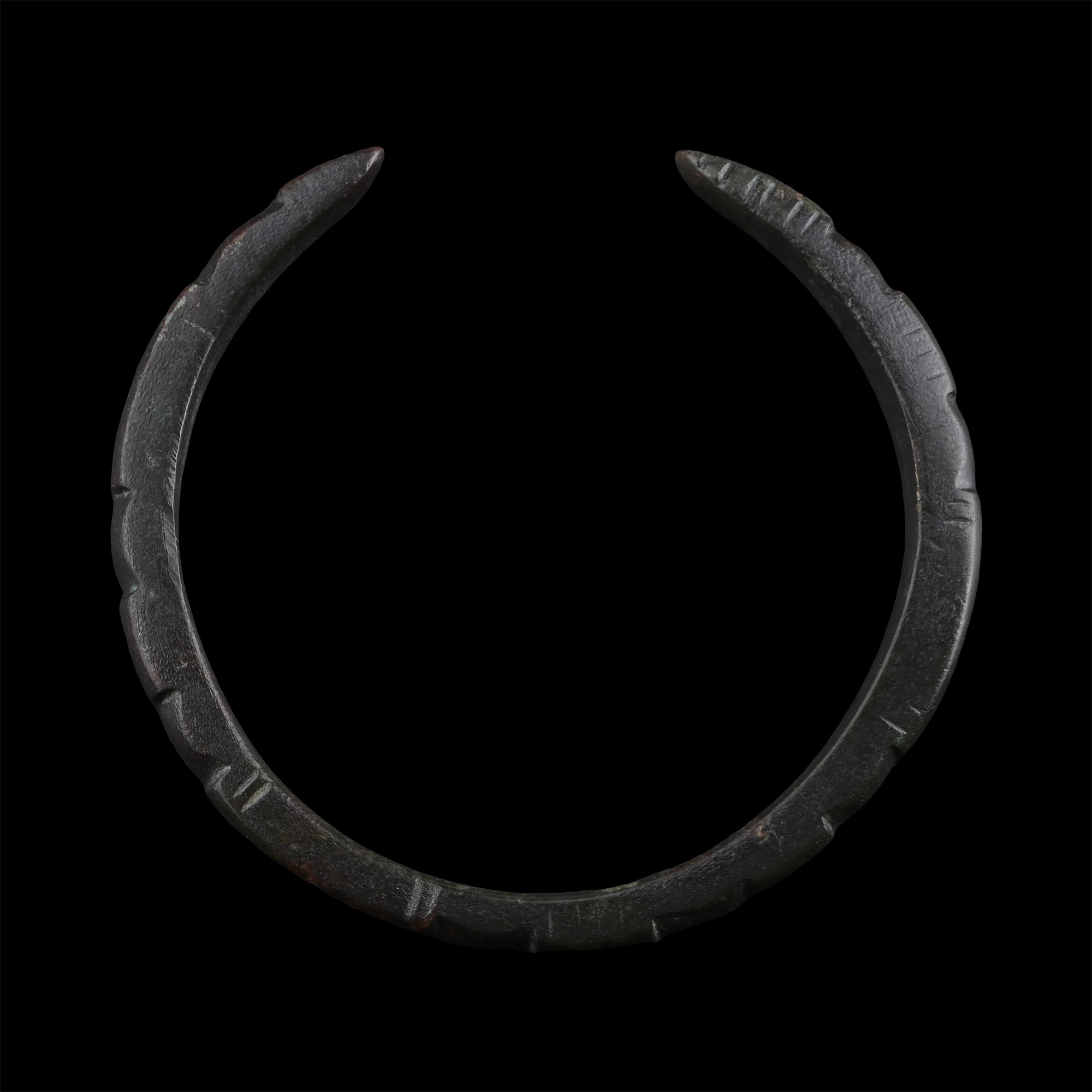 Roman Bronze Decorated Armilla Bracelet