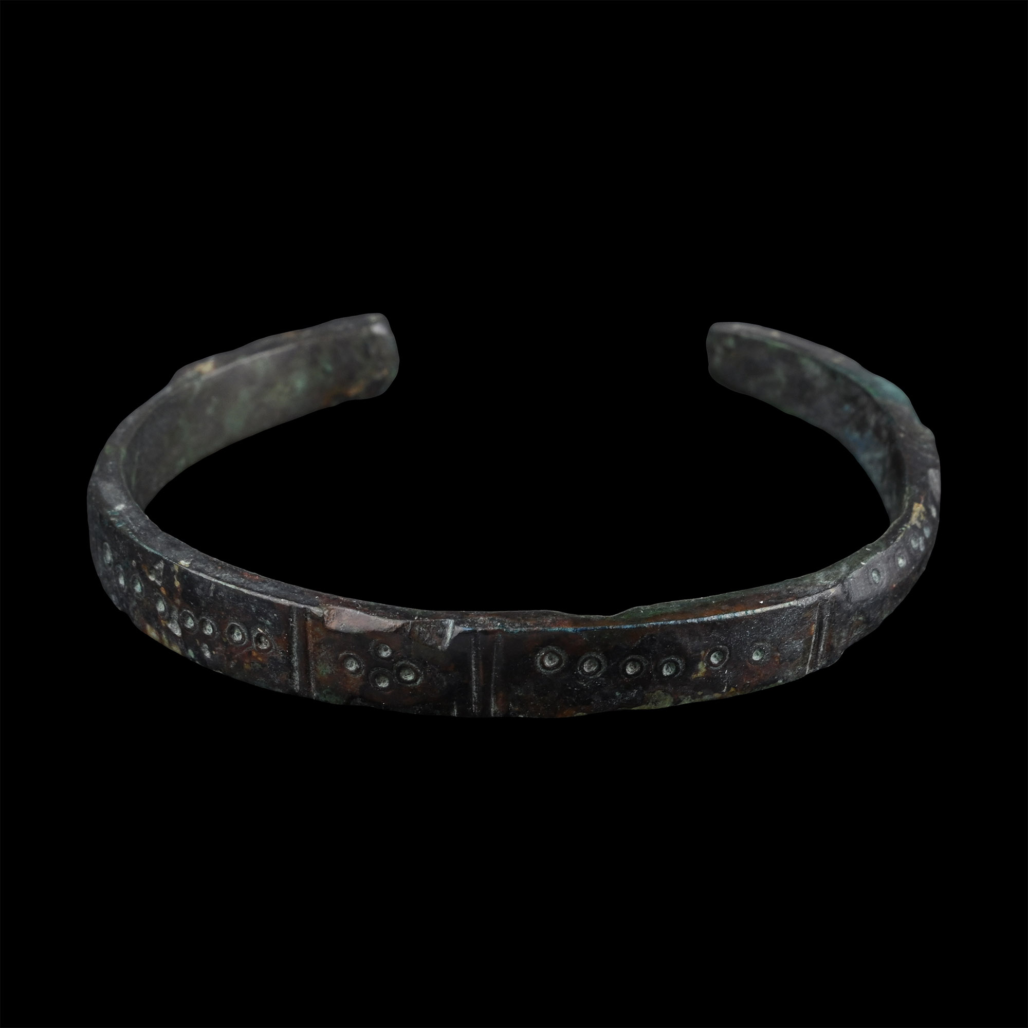 Roman Bronze Decorated Armilla Bracelet