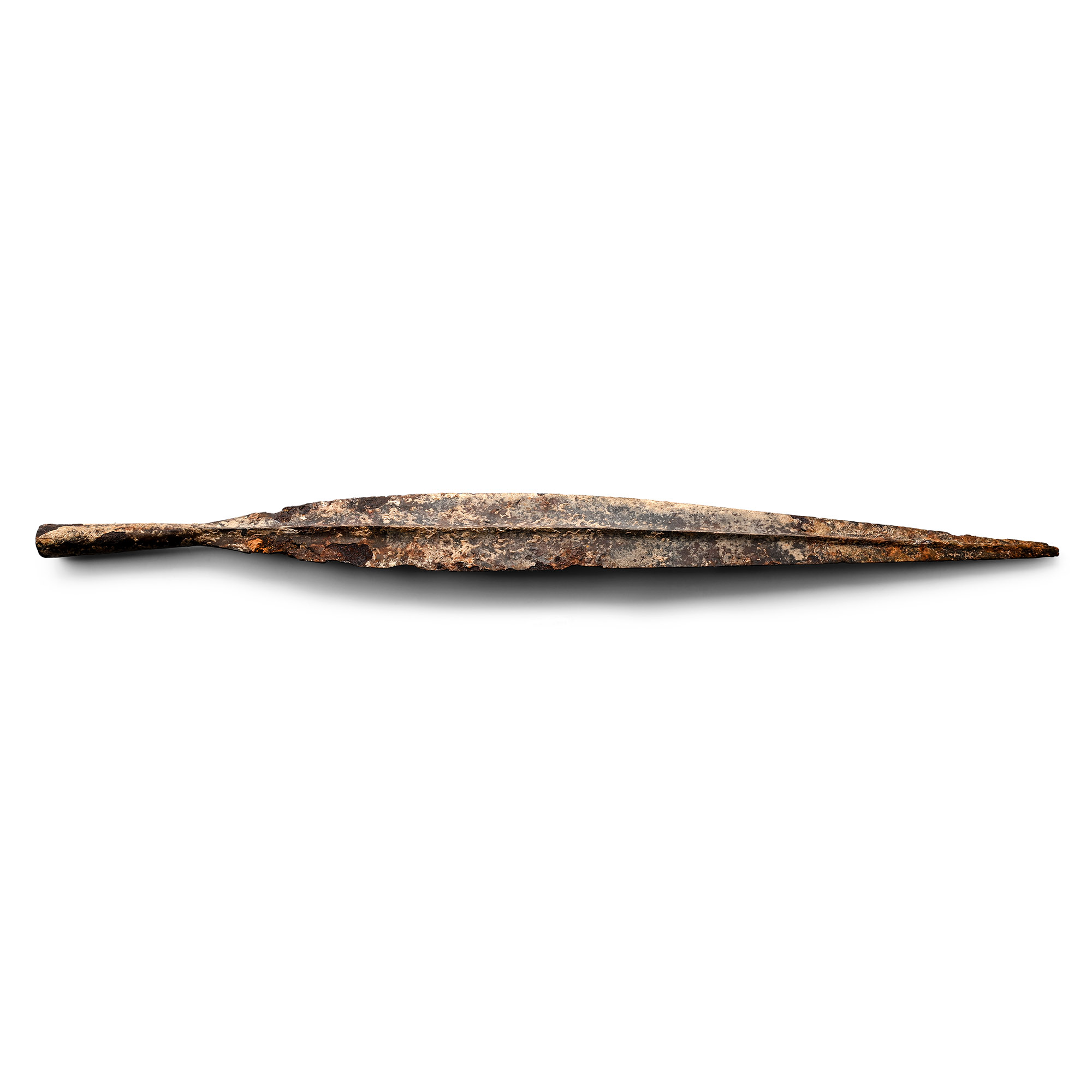 Very Large Iron Age Celtic Iron La Tene Socketted Spearhead