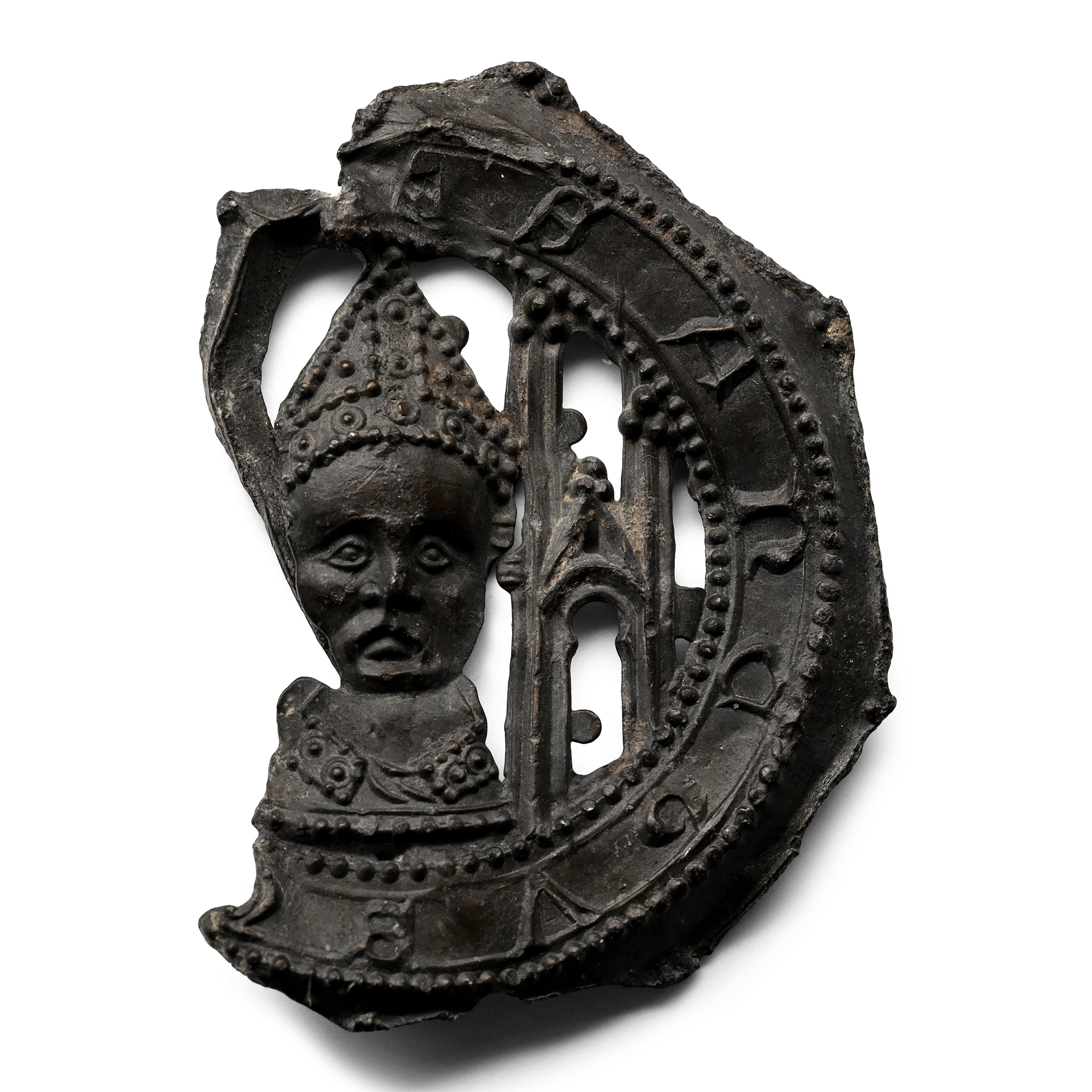 Medieval Pewter Pilgrim's Badge of Archbishop Thomas Becket